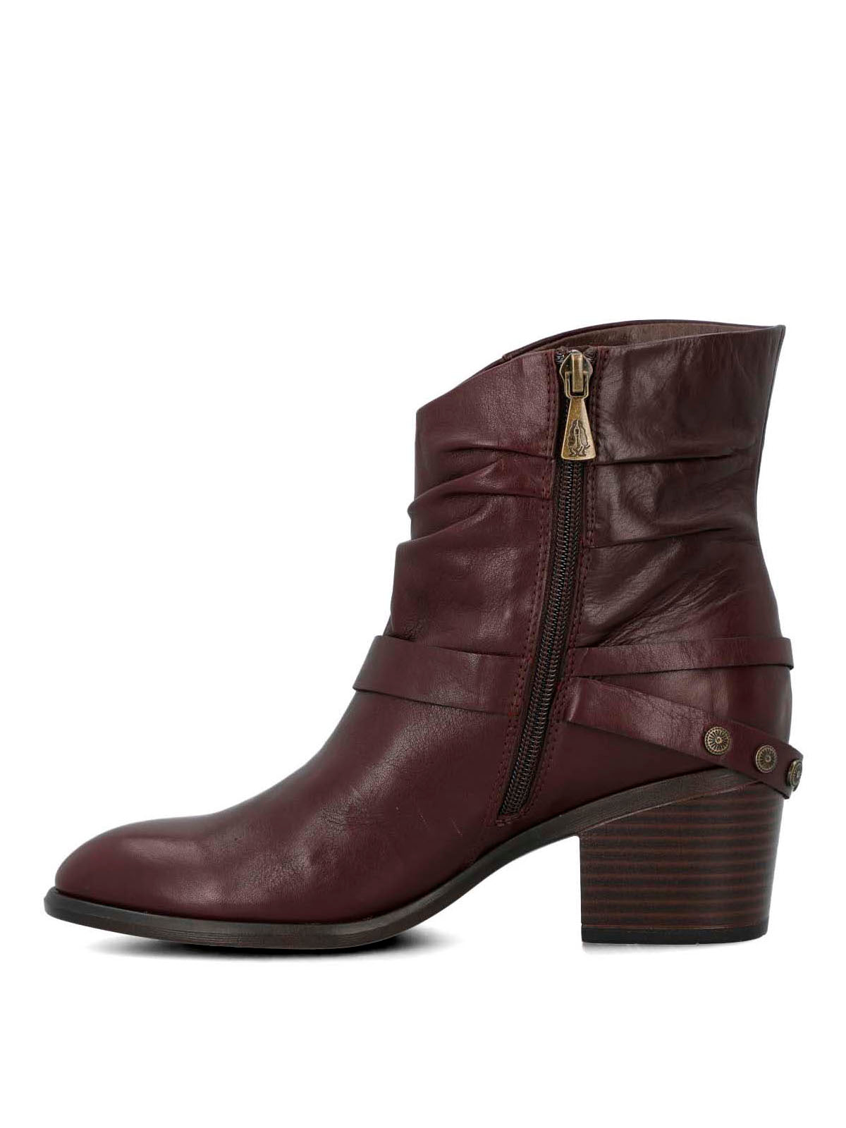 Botin Cuero Mujer Marita Burdeo