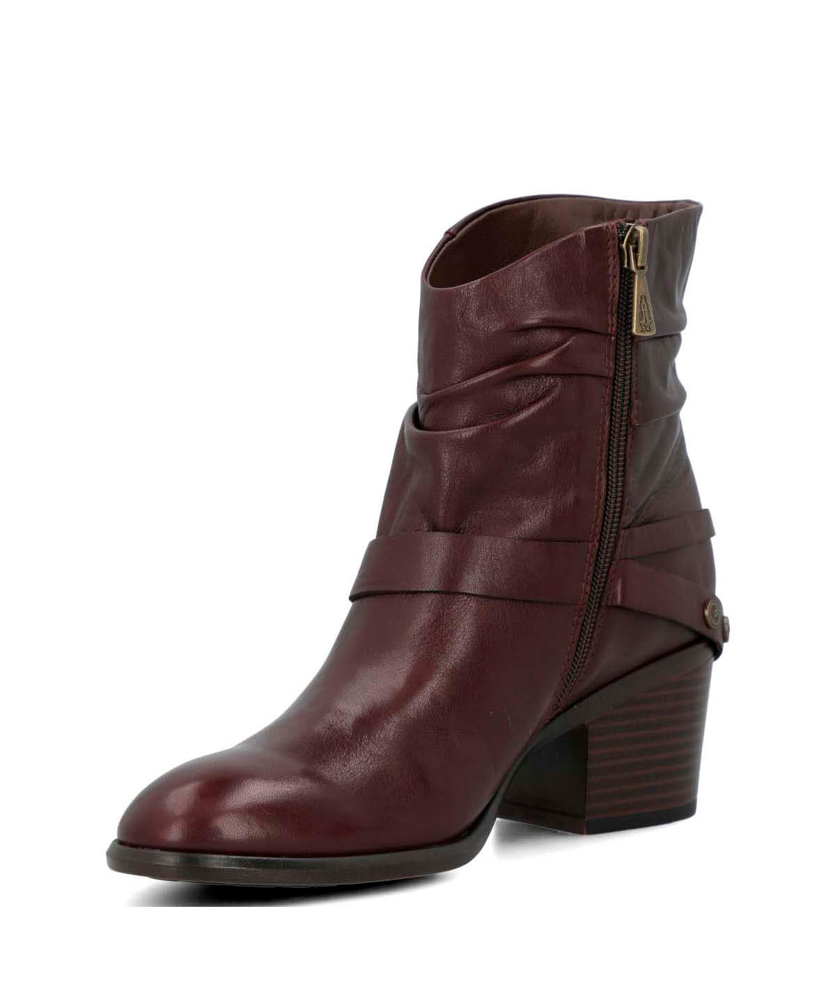 Botin Cuero Mujer Marita Burdeo