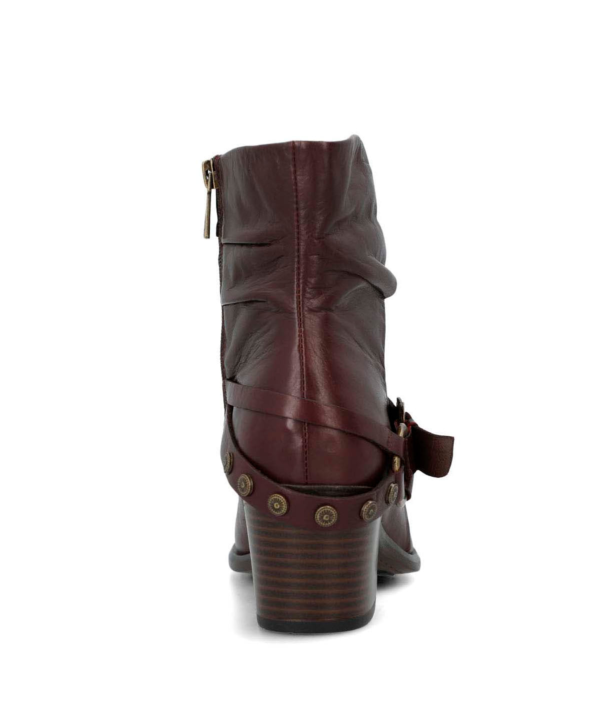 Botin Cuero Mujer Marita Burdeo
