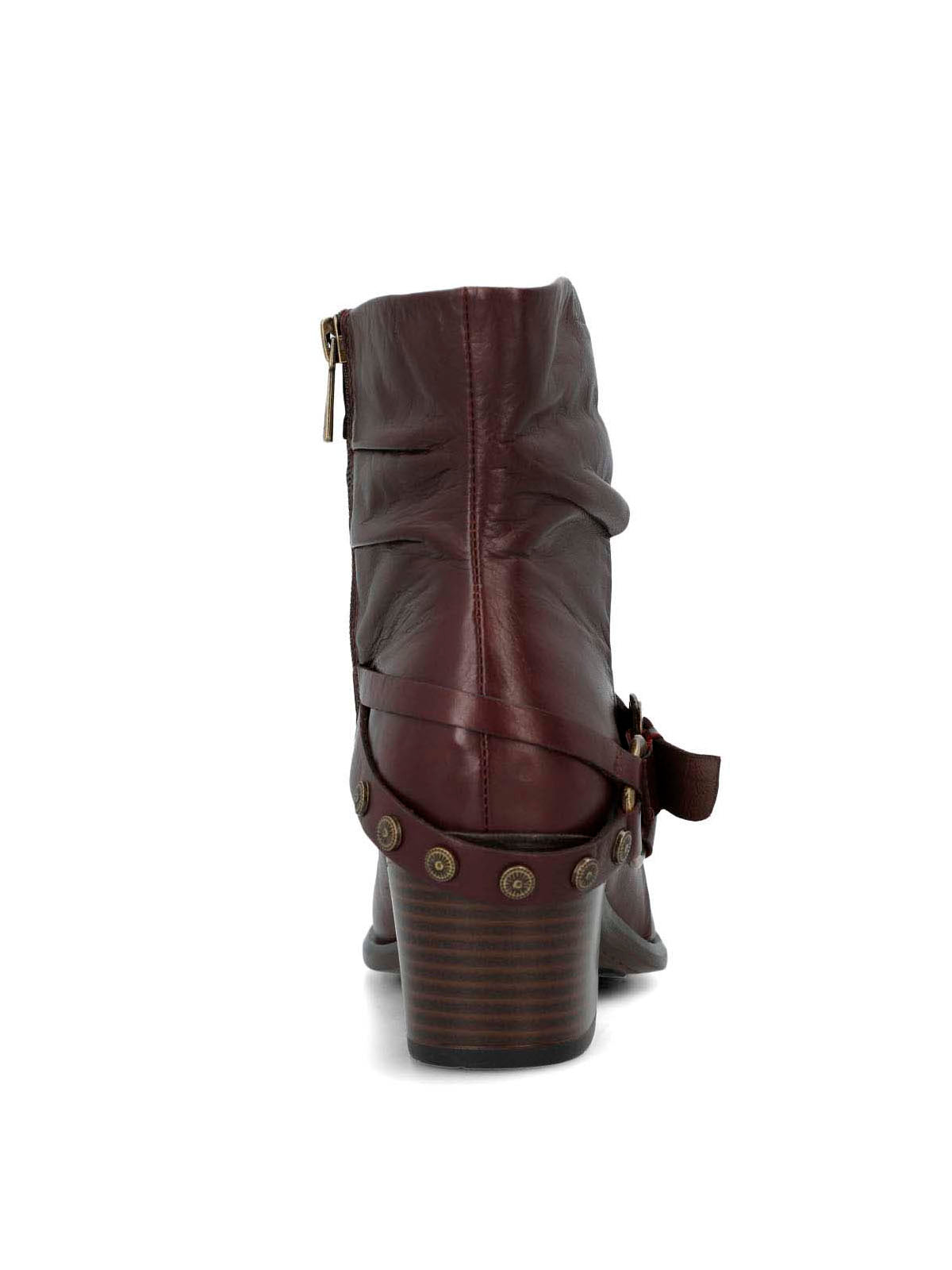 Botin Cuero Mujer Marita Burdeo