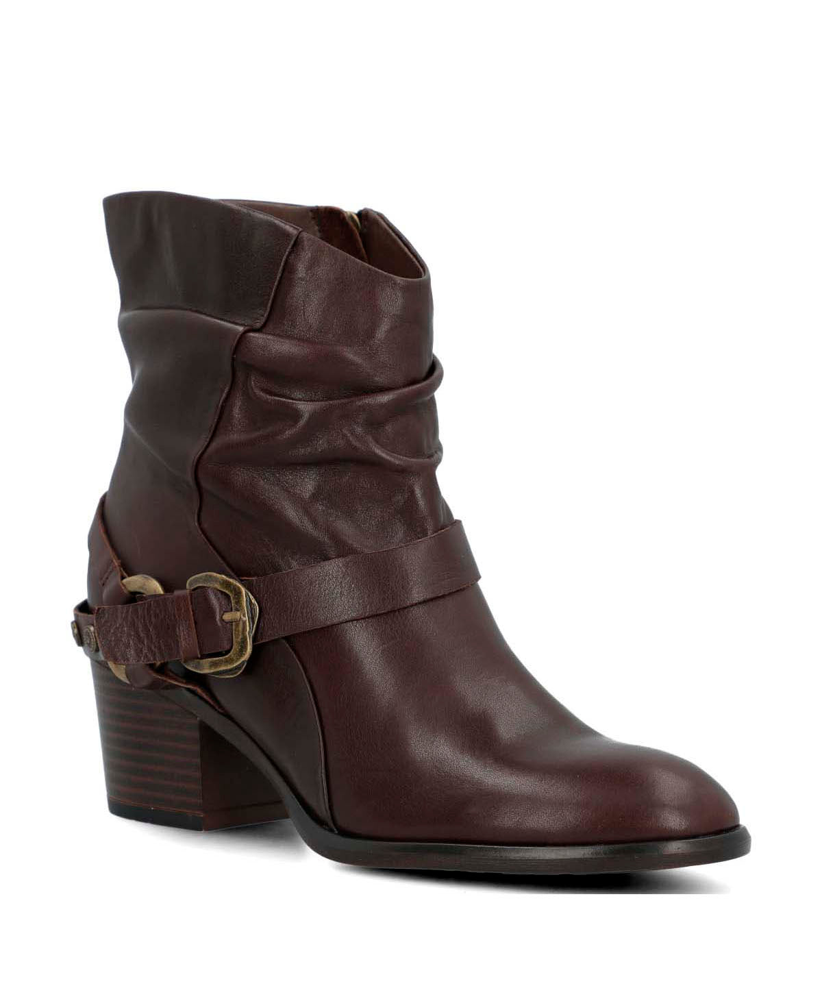 Botin Cuero Mujer Marita Café
