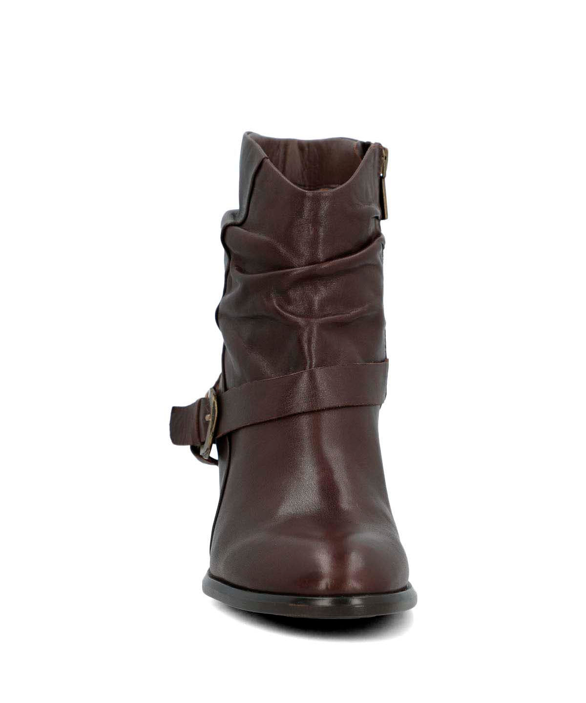 Botin Cuero Mujer Marita Café