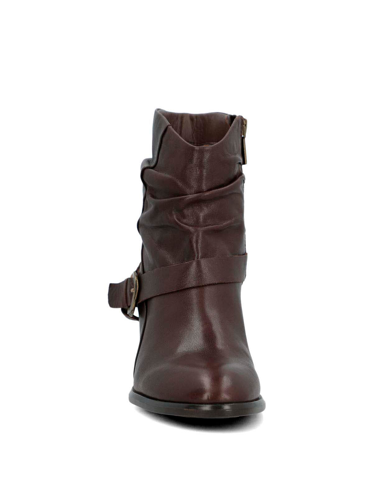 Botin Cuero Mujer Marita Café