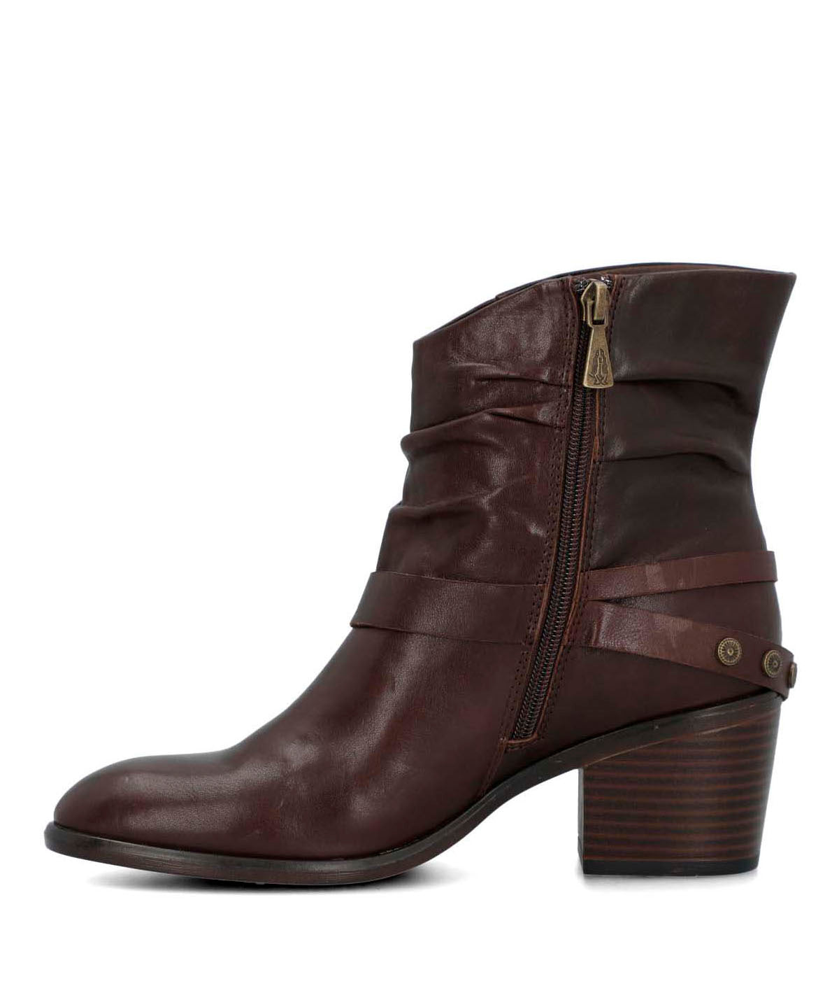 Botin Cuero Mujer Marita Café