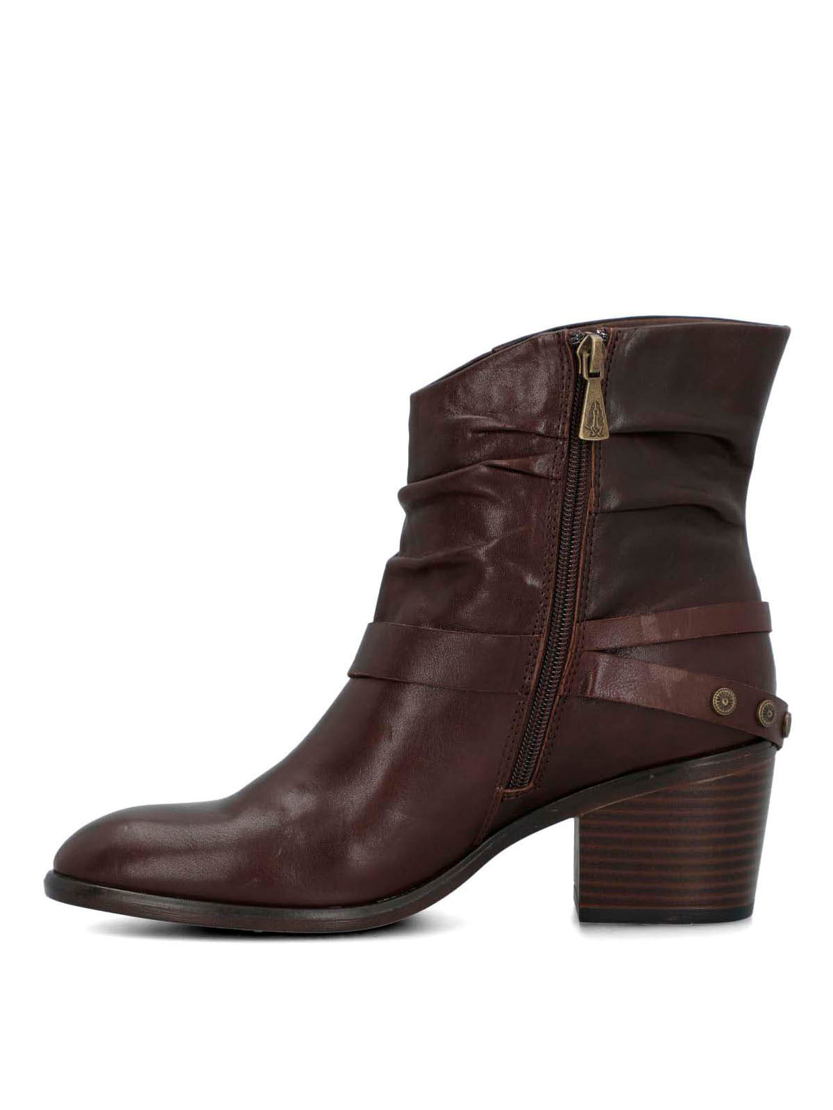 Botin Cuero Mujer Marita Café