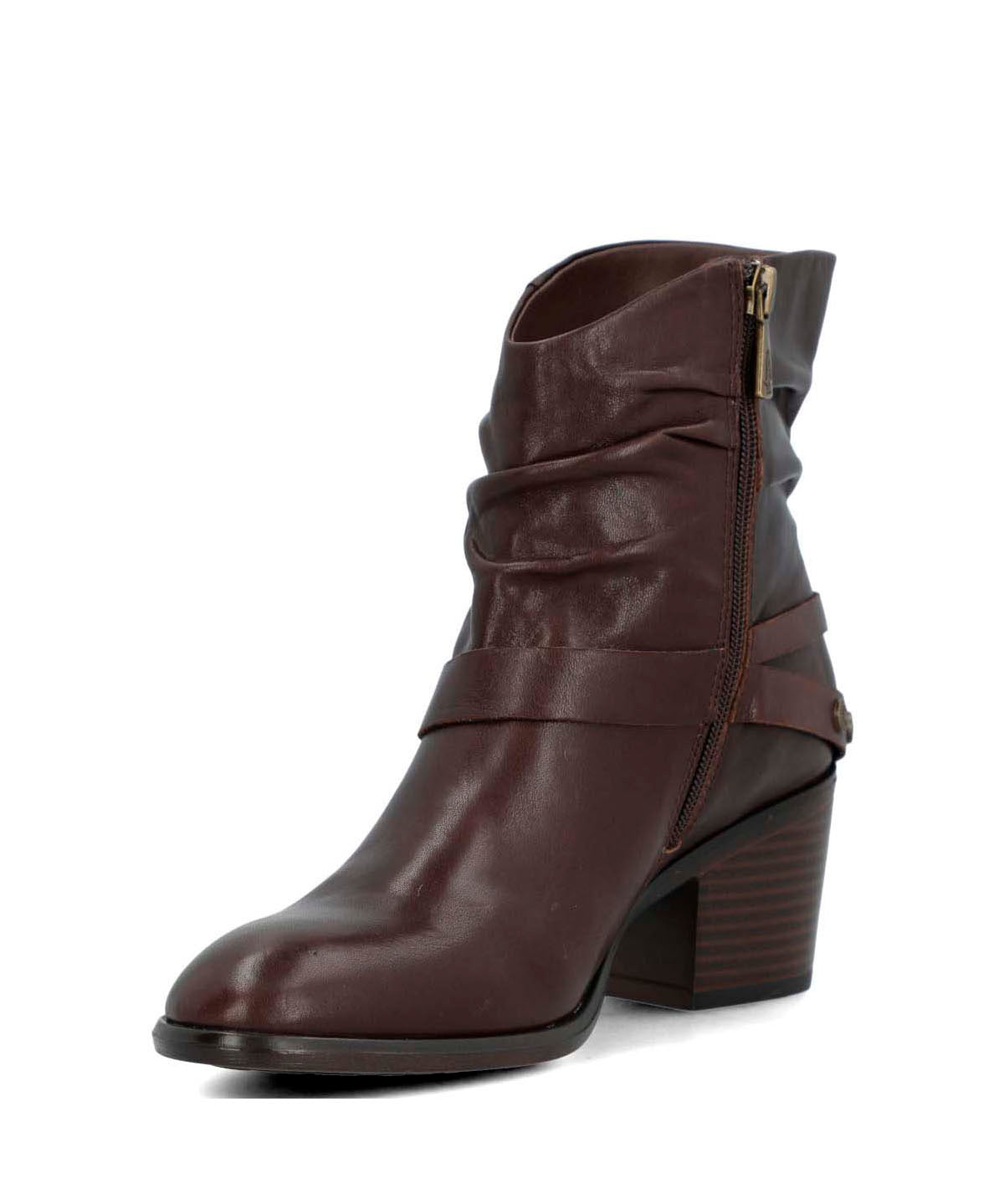 Botin Cuero Mujer Marita Café