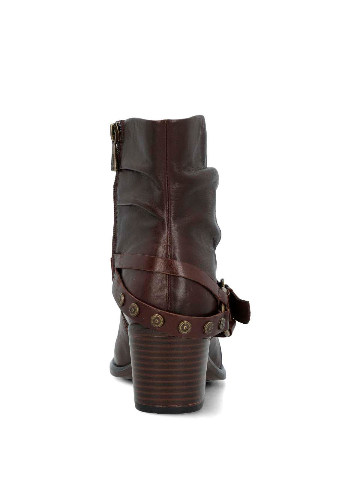Botin Cuero Mujer Marita Café