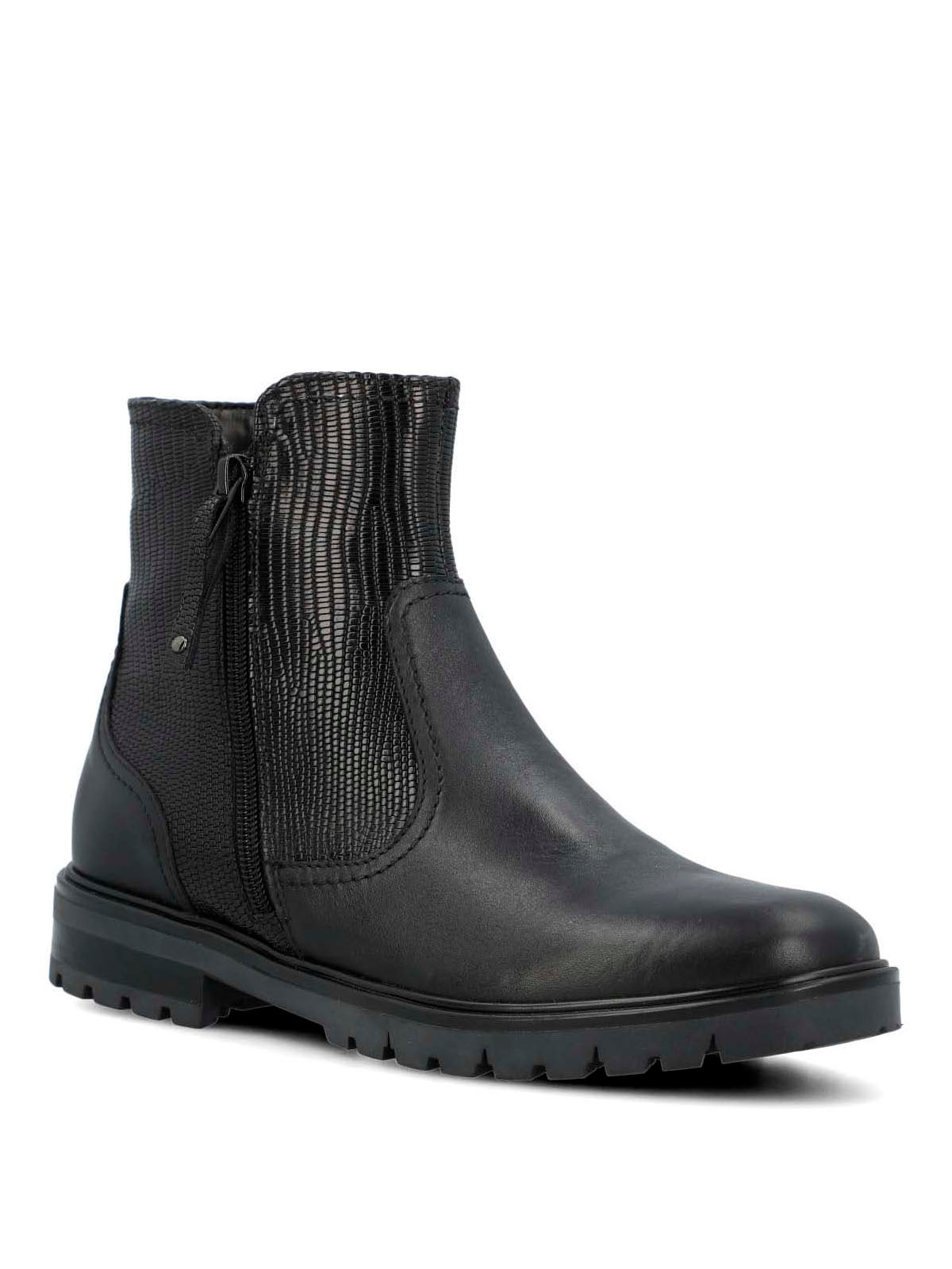 Botin Cuero Mujer Briller Negro