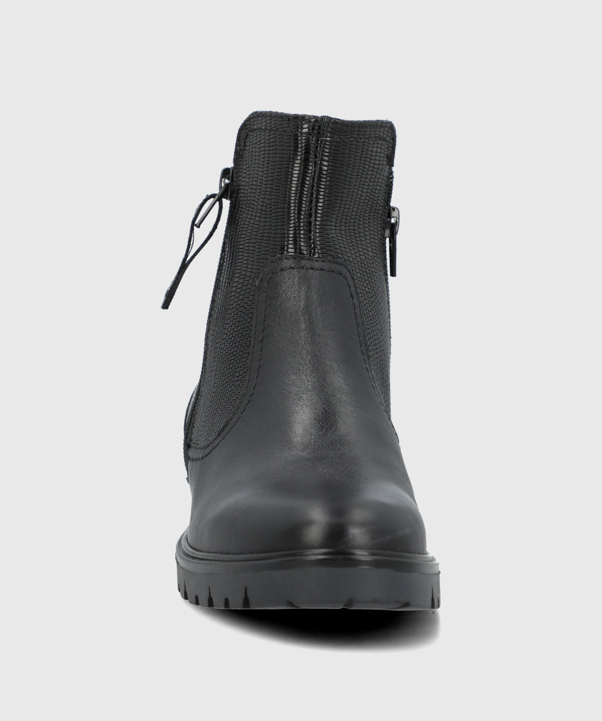 Botin Cuero Mujer Briller Negro