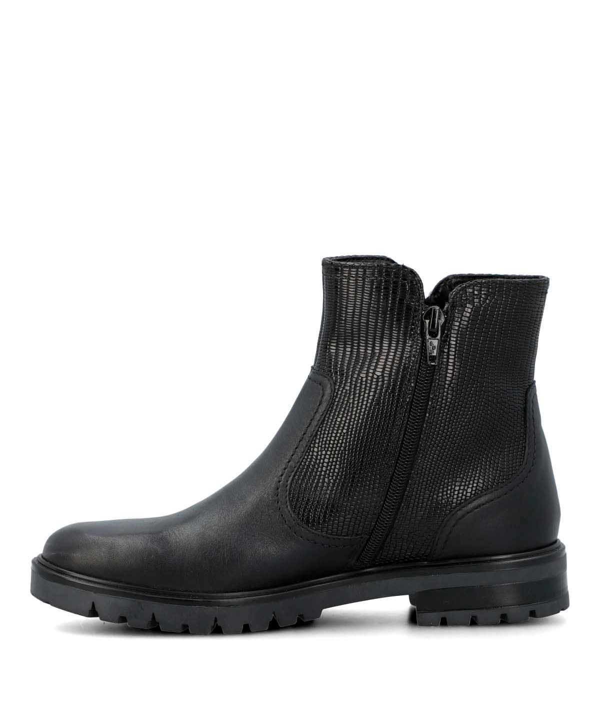 Botin Cuero Mujer Briller Negro