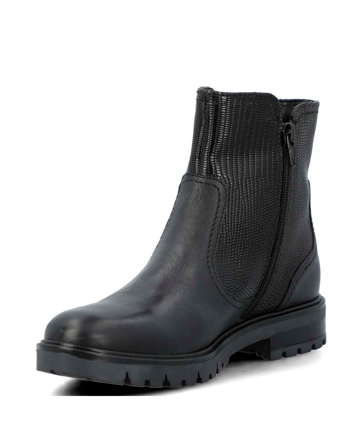 Botin Cuero Mujer Briller Negro