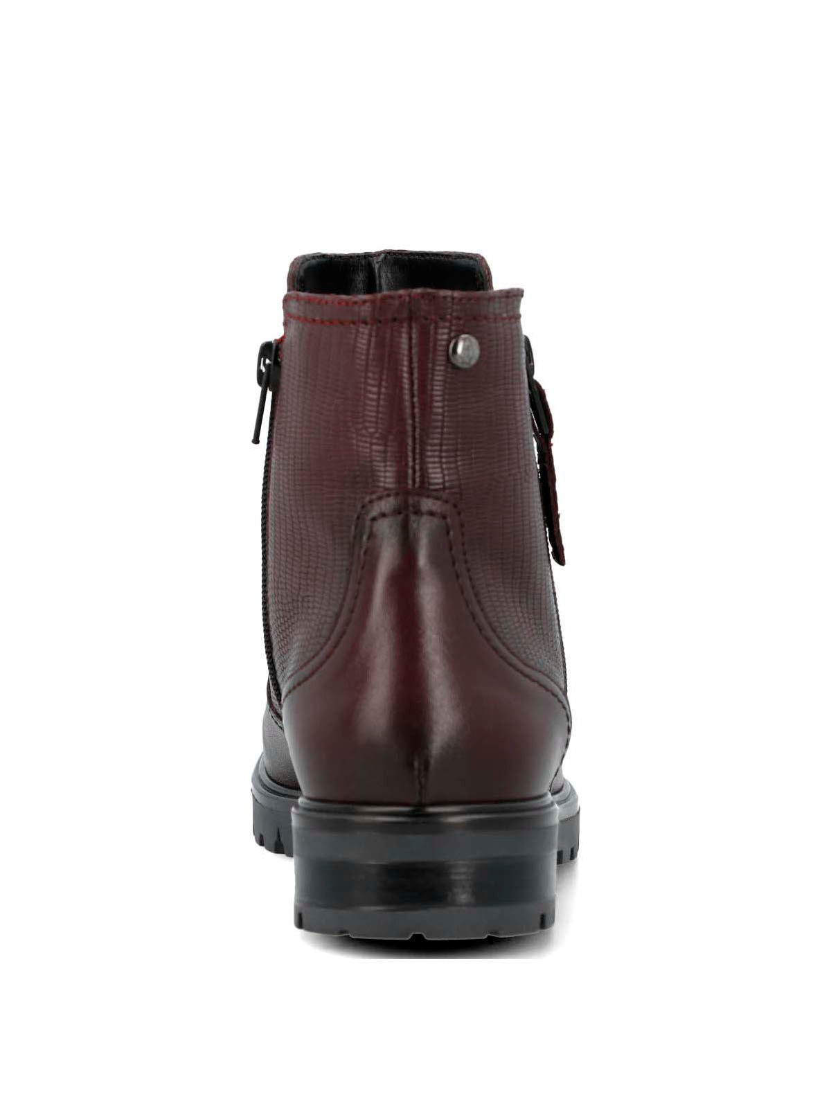 Botin Cuero Mujer Briller Burdeo