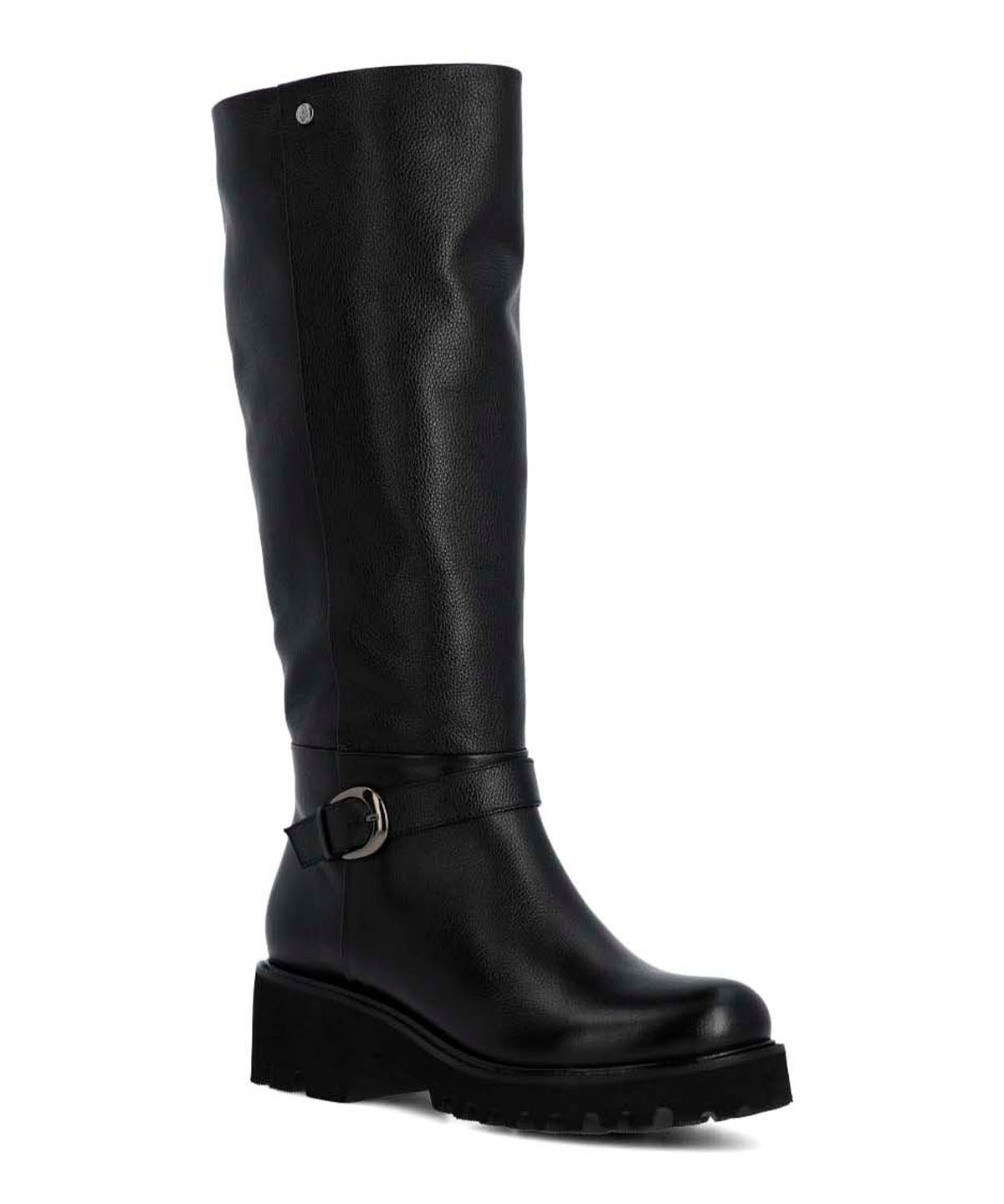 Bota Cuero Mujer Blisda Negra