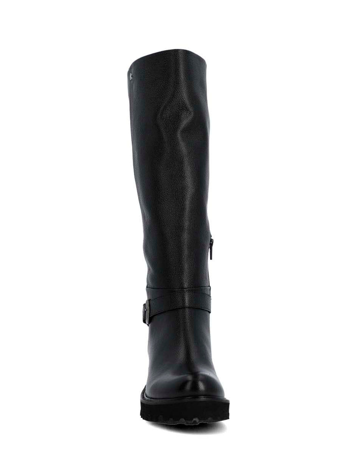 Bota Cuero Mujer Blisda Negra