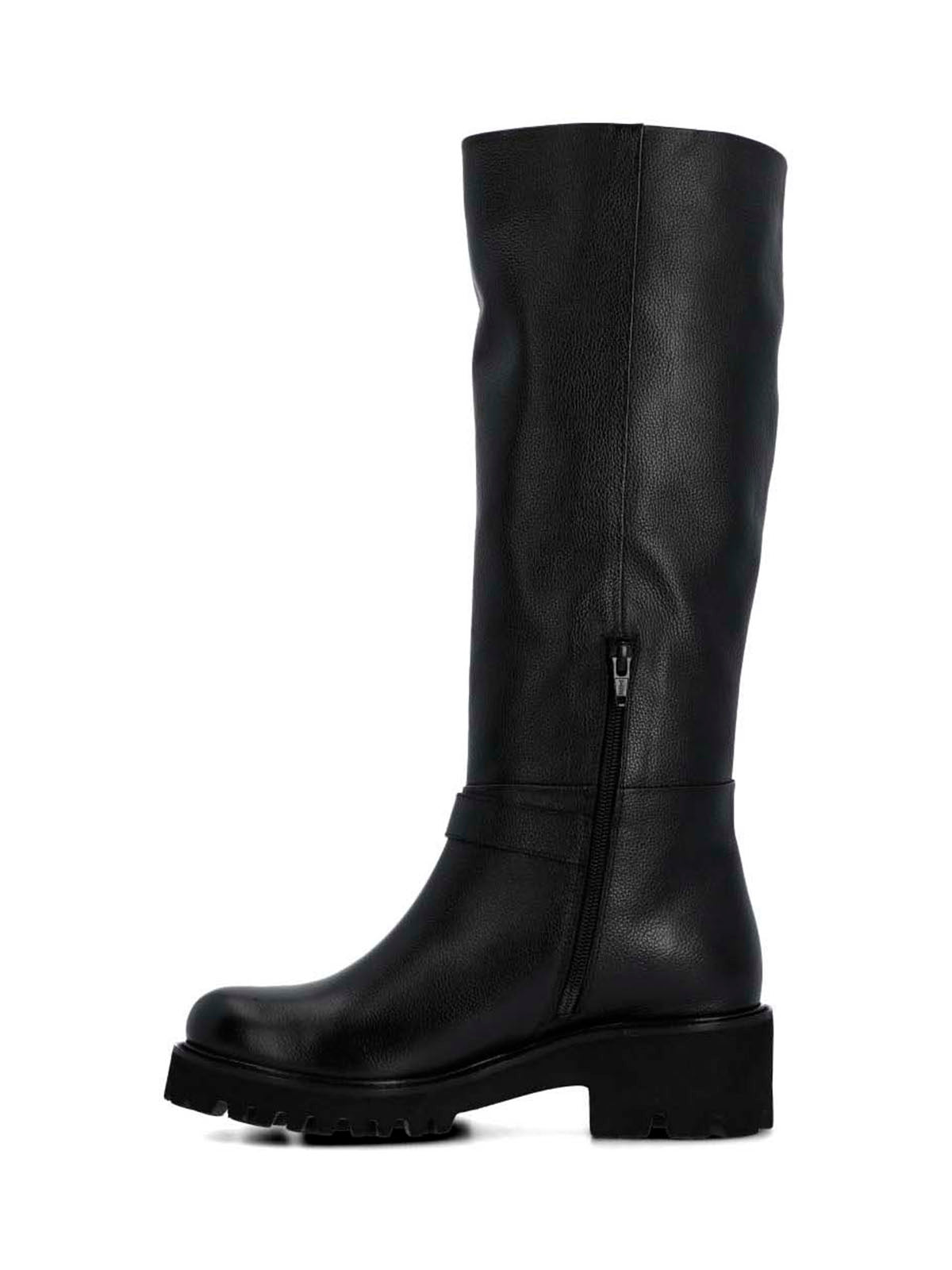 Bota Cuero Mujer Blisda Negra