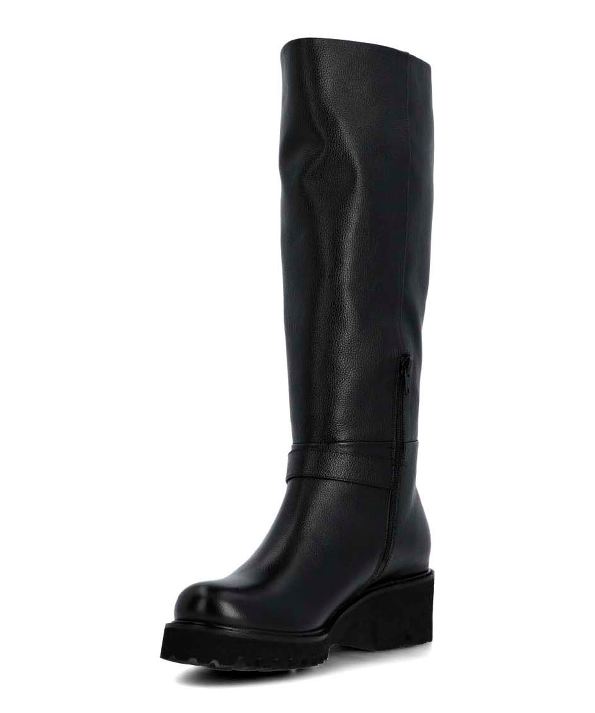 Bota Cuero Mujer Blisda Negra