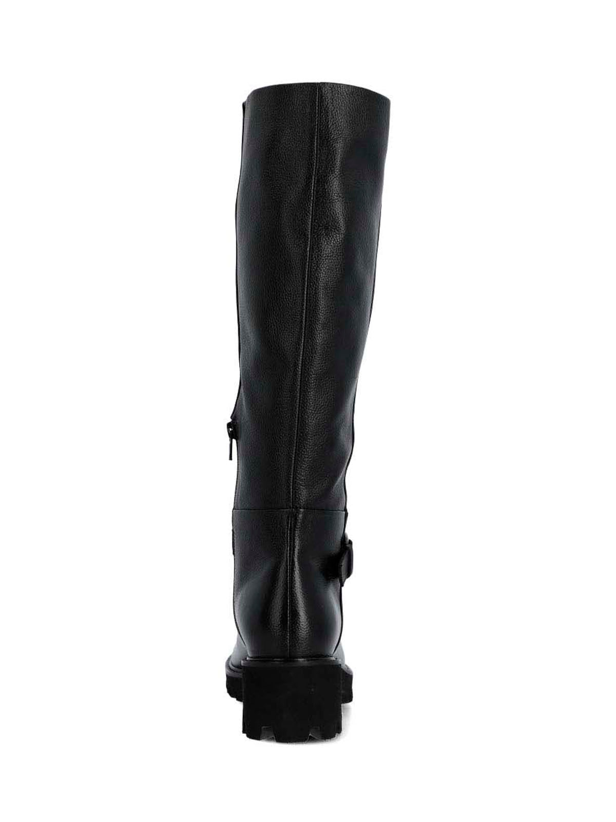 Bota Cuero Mujer Blisda Negra