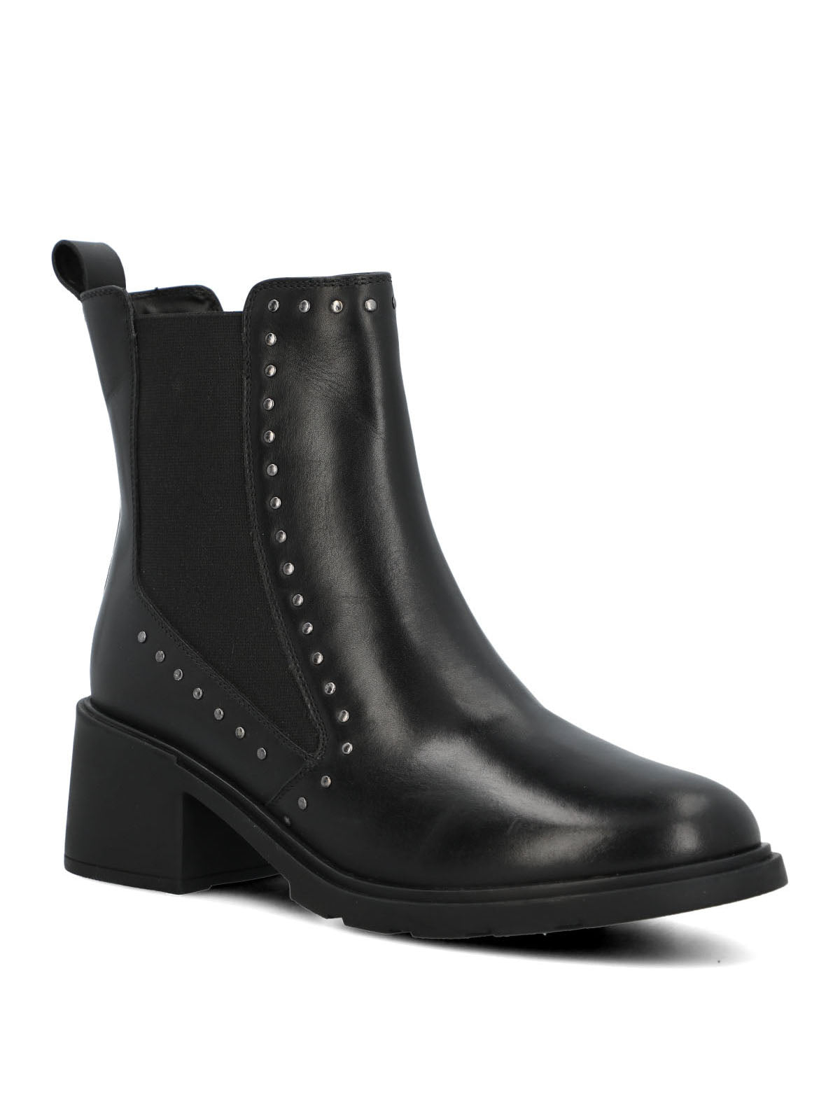 Botin Cuero Mujer Lamas Negro