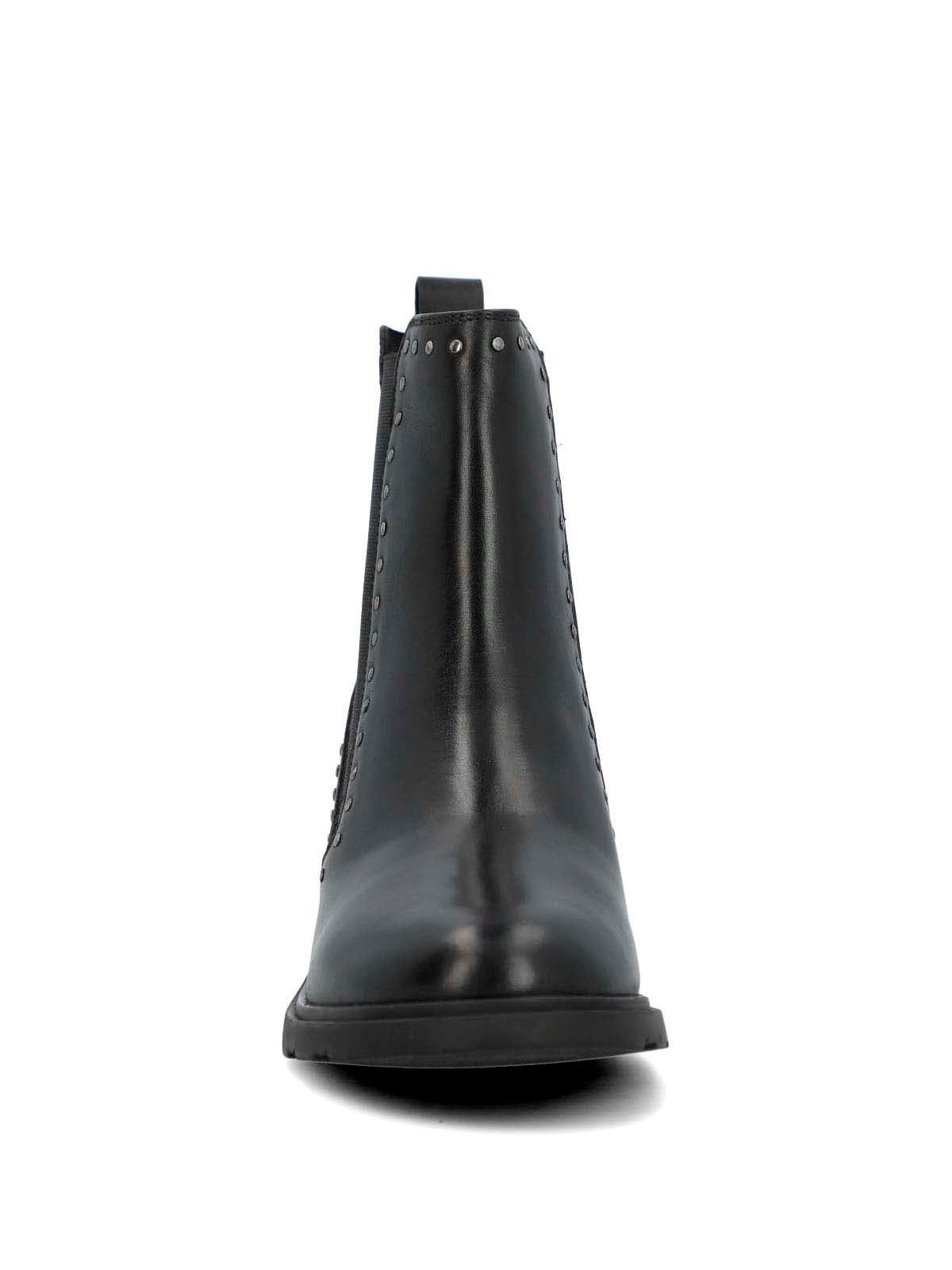 Botin Cuero Mujer Lamas Negro