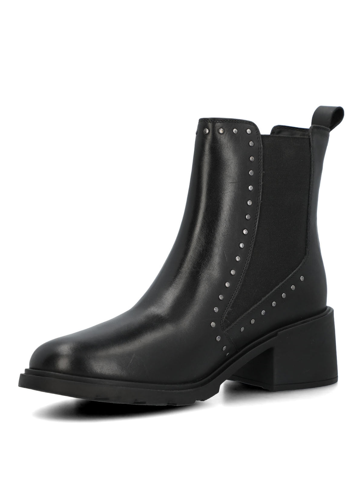 Botin Cuero Mujer Lamas Negro