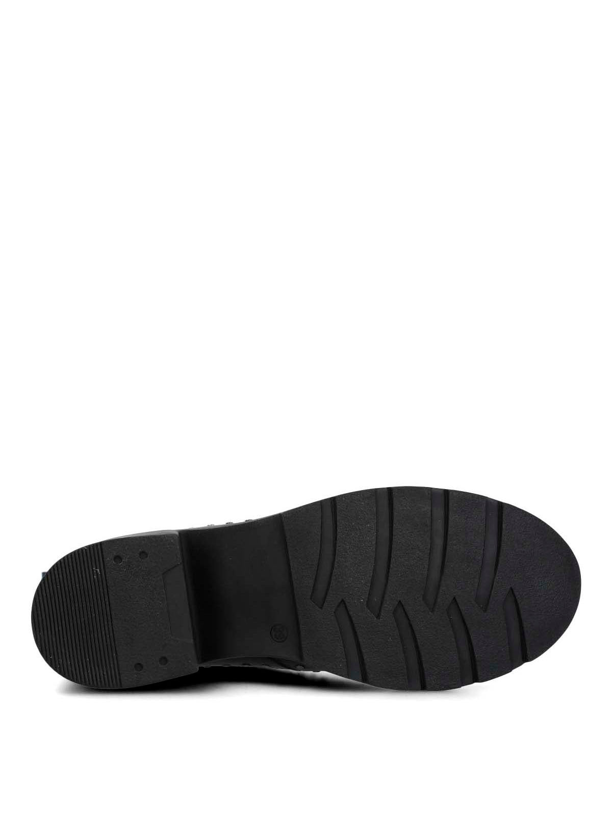 Botin Cuero Mujer Lamas Negro