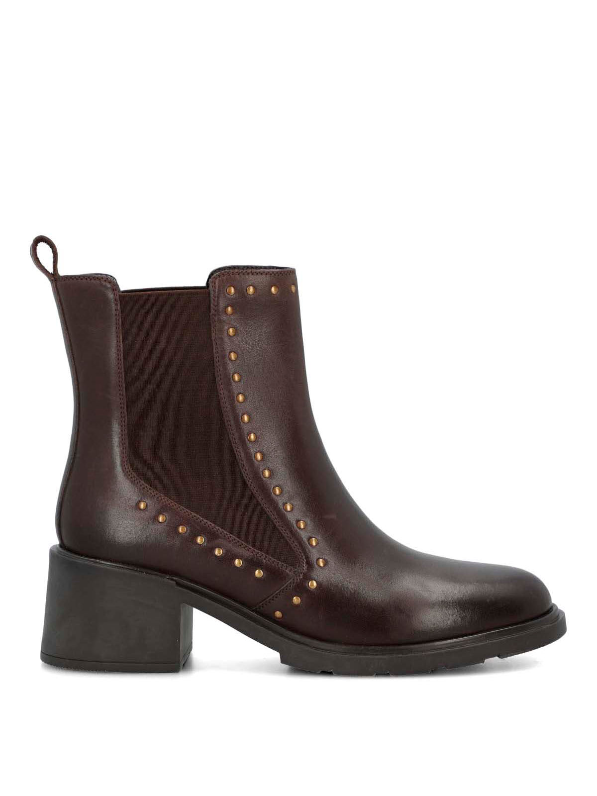 Botin Cuero Mujer Lamas Café