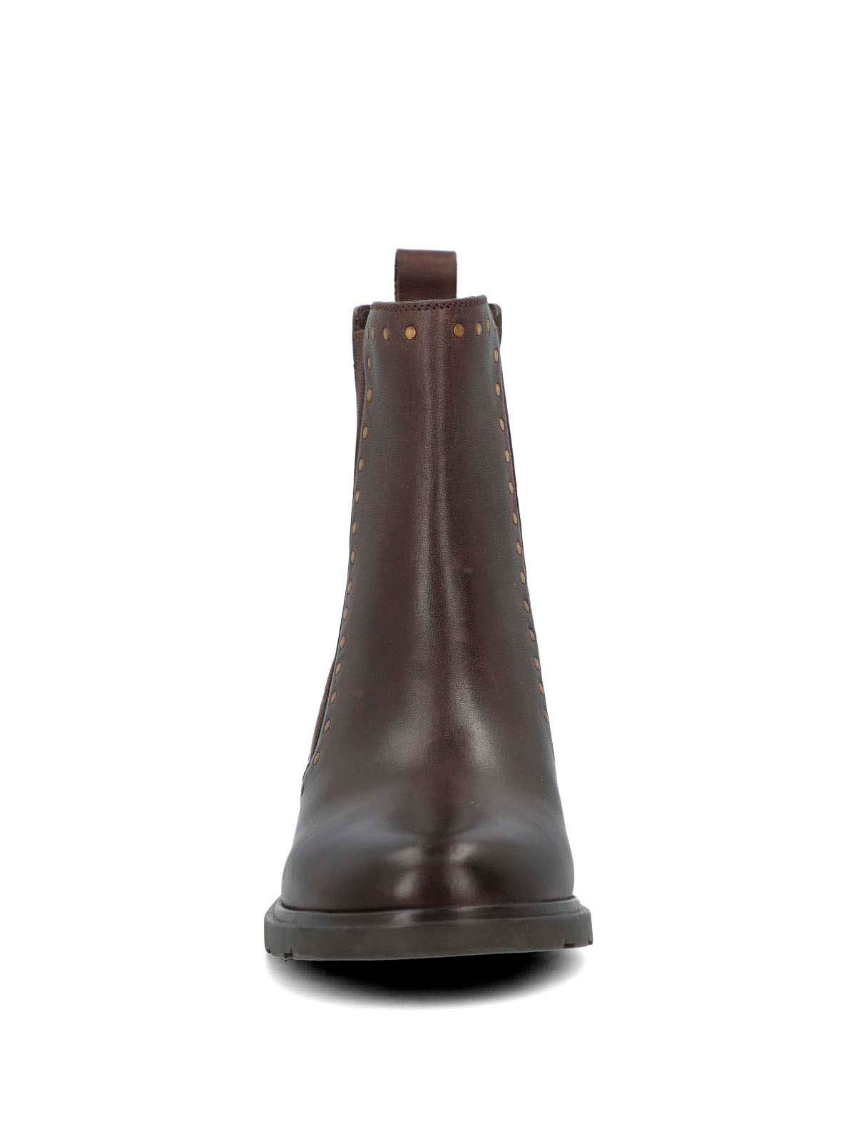 Botin Cuero Mujer Lamas Café