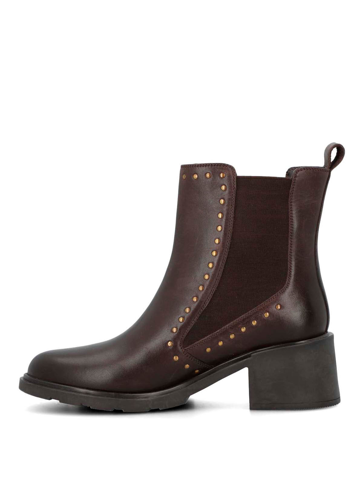 Botin Cuero Mujer Lamas Café