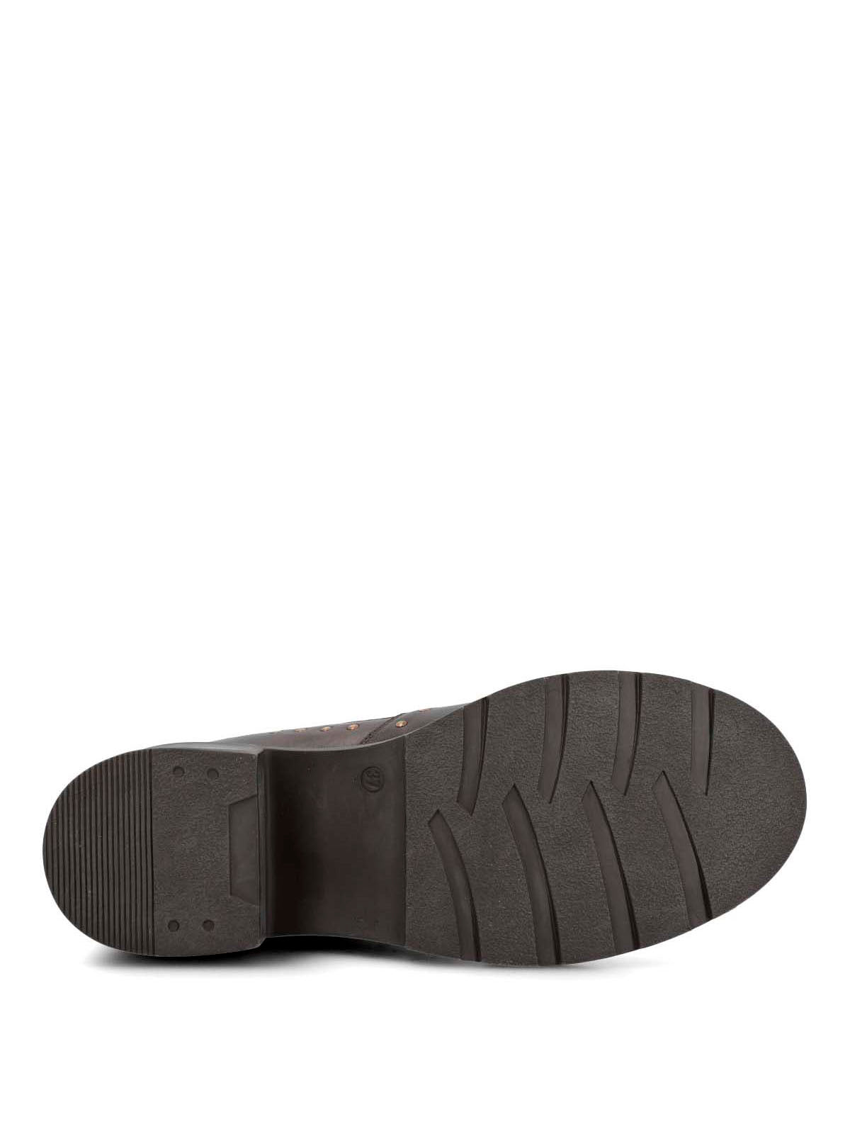 Botin Cuero Mujer Lamas Café