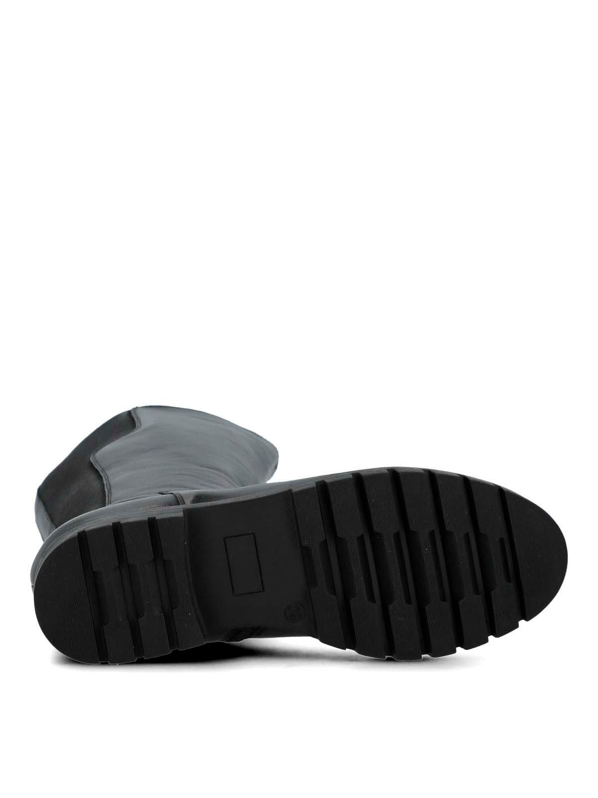 Bota Cuero Mujer Marcella Negra