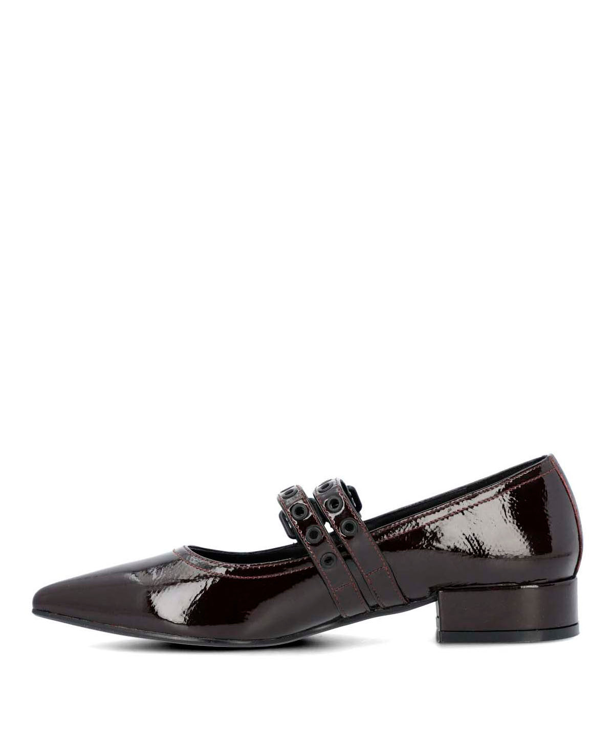 Ballerina Cuero Mujer Saena Rojo-Hush Puppies Chile