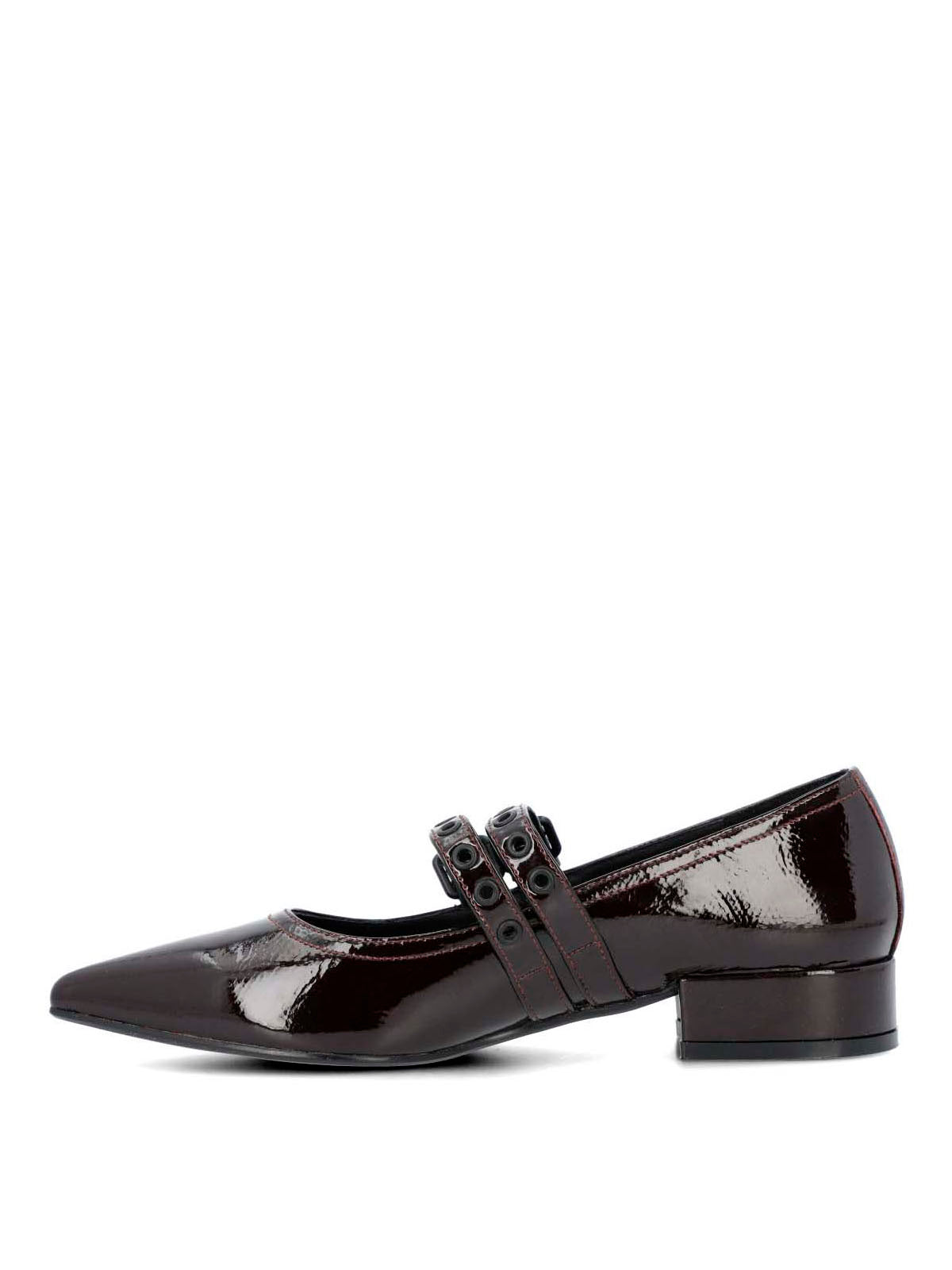 Ballerina Cuero Mujer Saena Rojo-Hush Puppies Chile