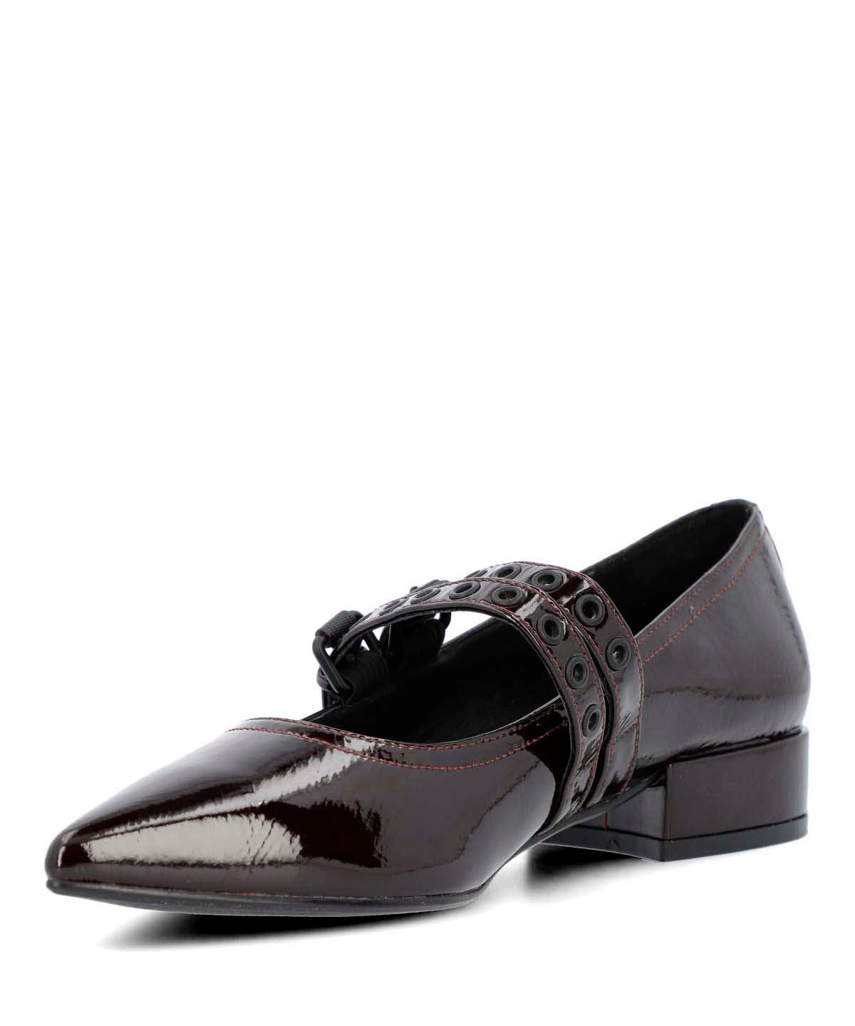 Ballerina Cuero Mujer Saena Rojo-Hush Puppies Chile