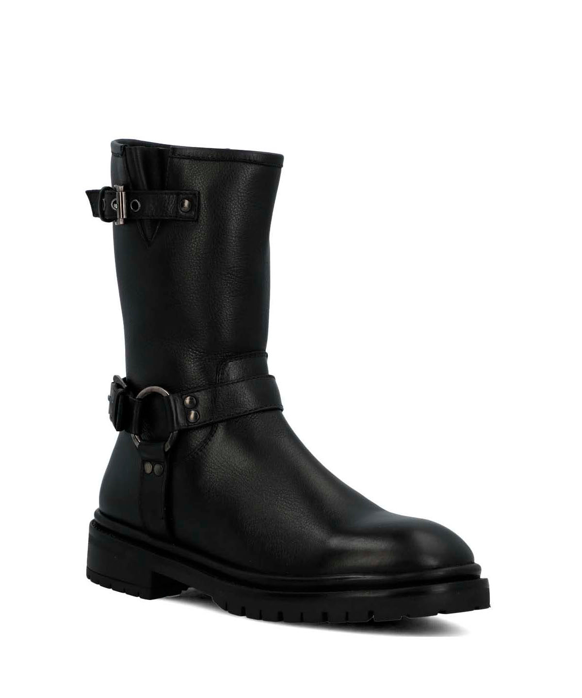 Bota Cuero Mujer Ribek Negra