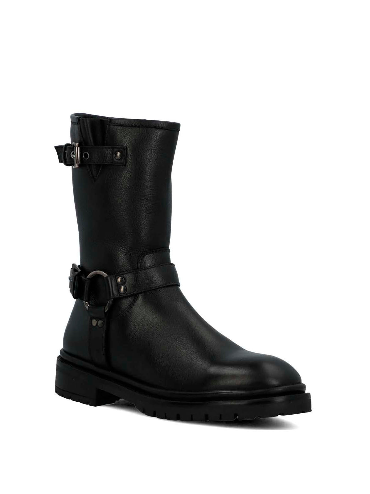 Bota Cuero Mujer Ribek Negra