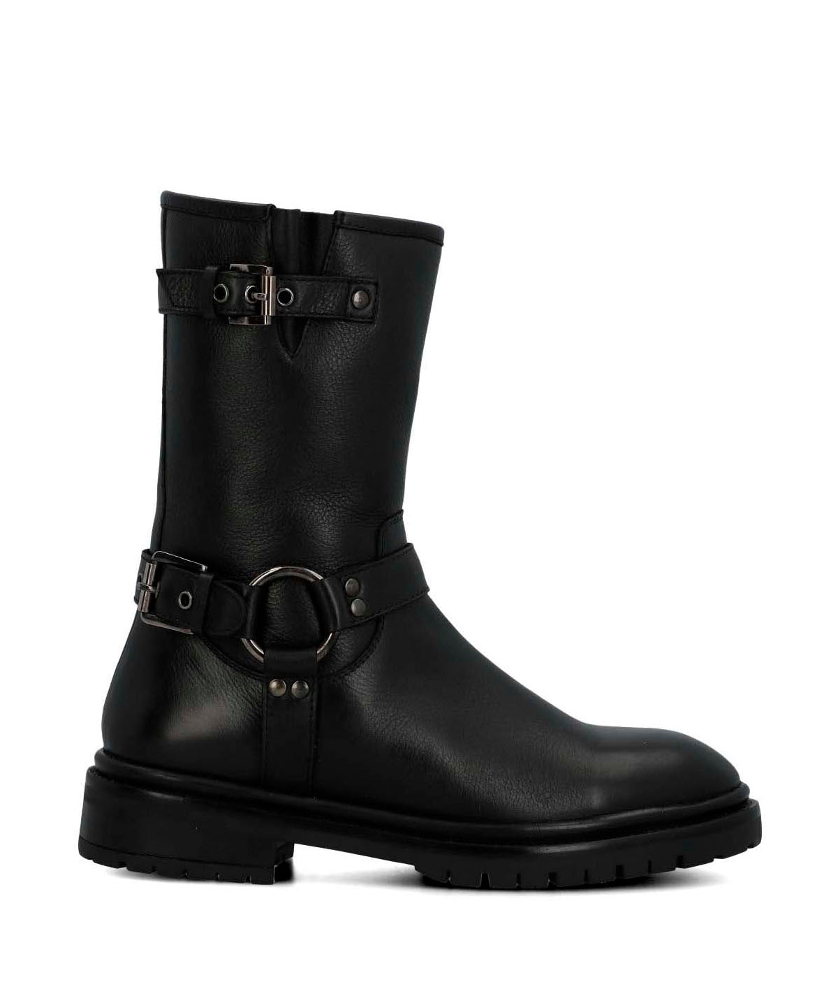 Bota Cuero Mujer Ribek Negra