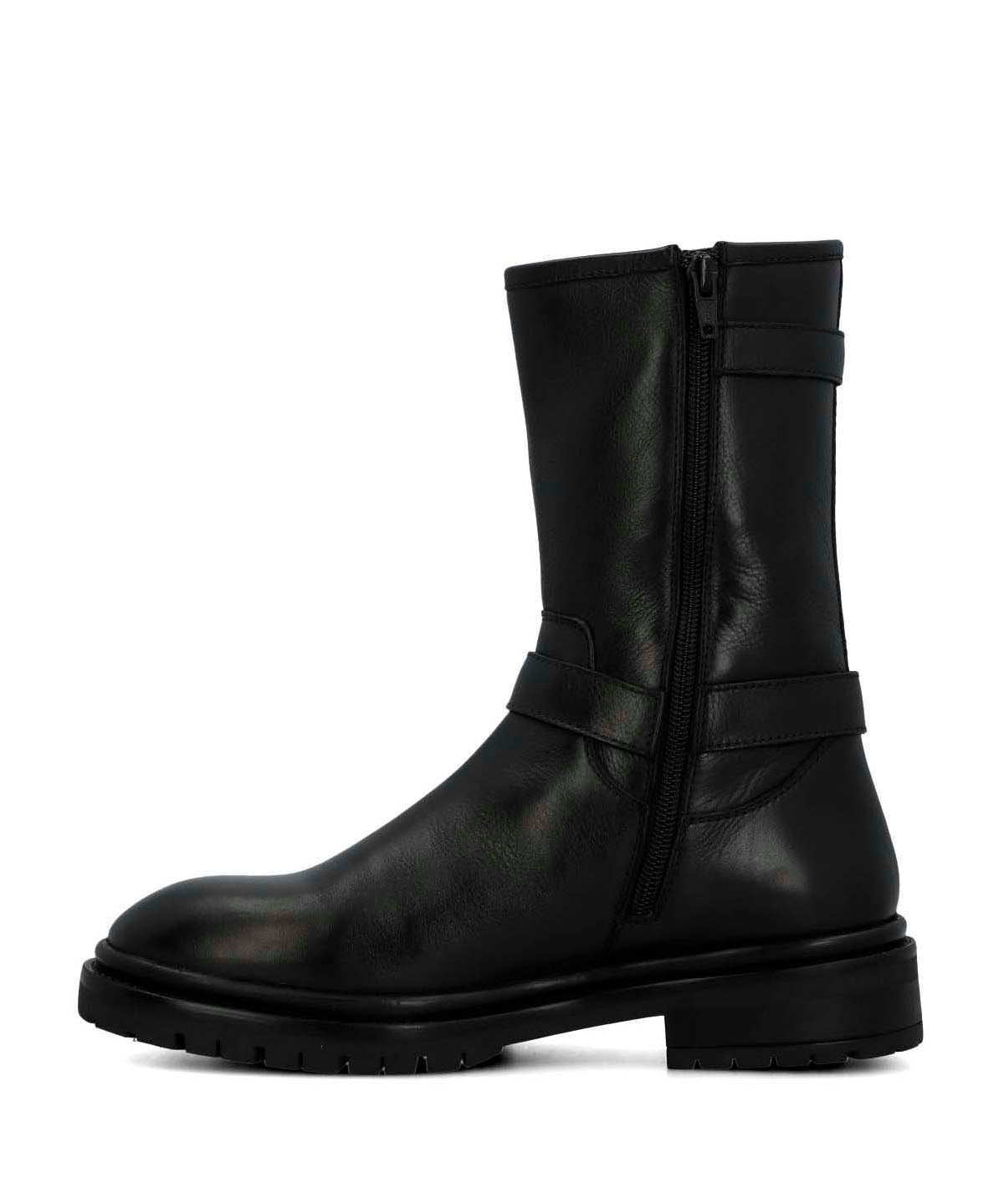 Bota Cuero Mujer Ribek Negra