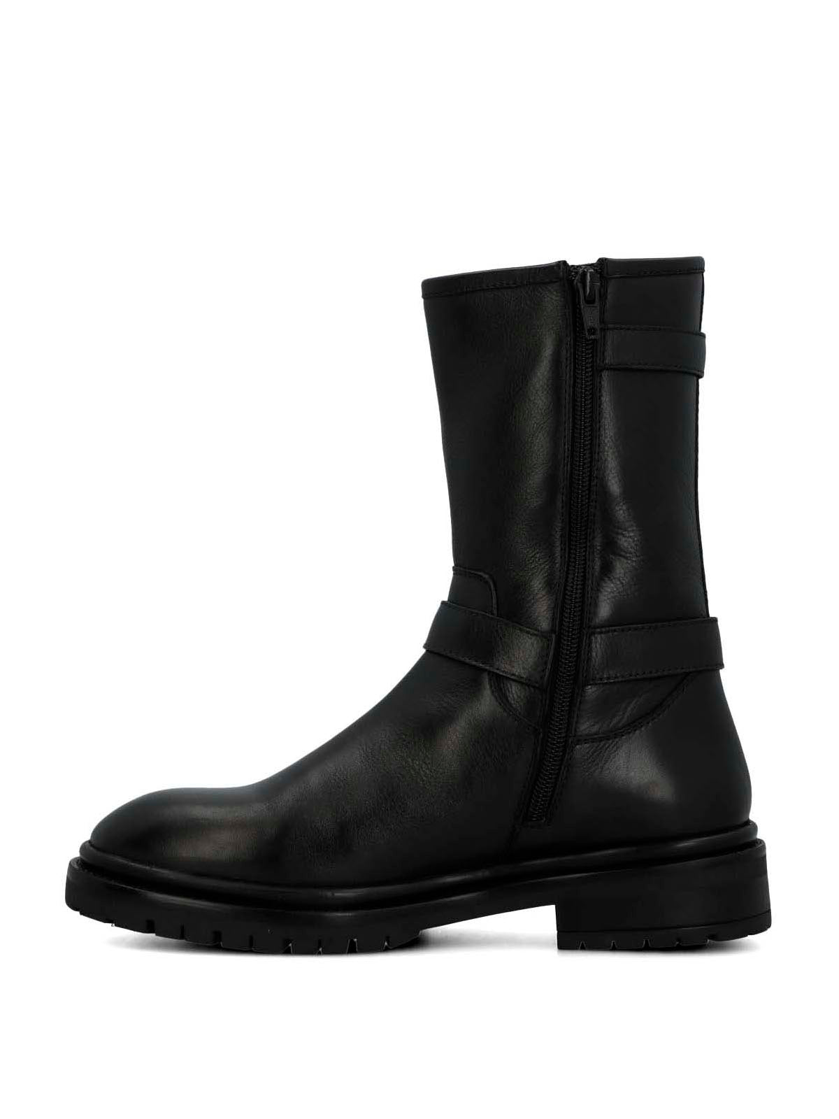 Bota Cuero Mujer Ribek Negra