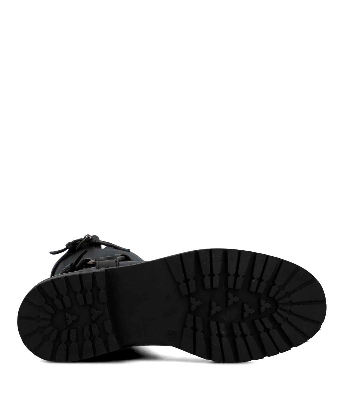 Bota Cuero Mujer Ribek Negra