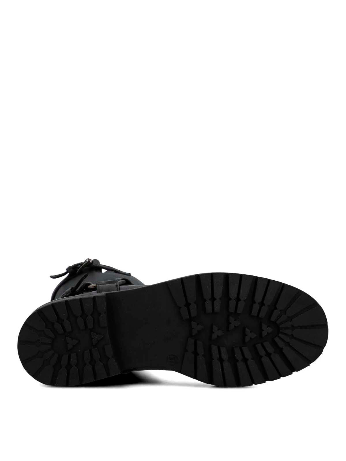 Bota Cuero Mujer Ribek Negra