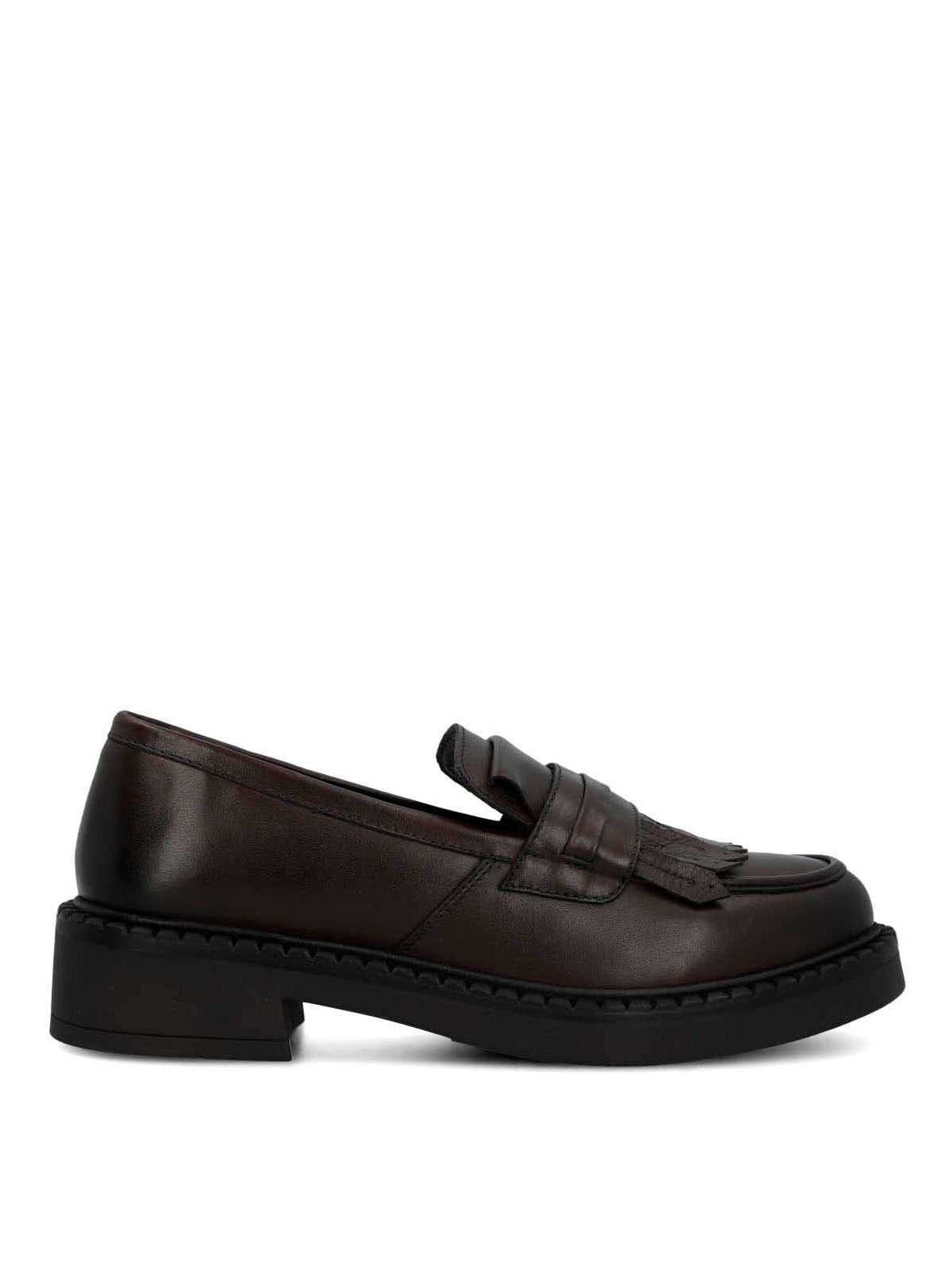 Mocasin Cuero Mujer Flipy Café