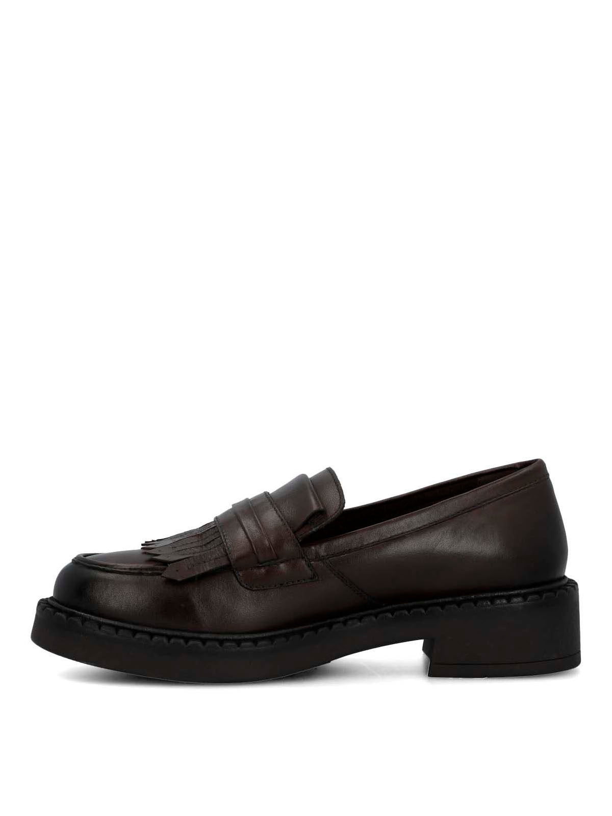 Mocasin Cuero Mujer Flipy Café