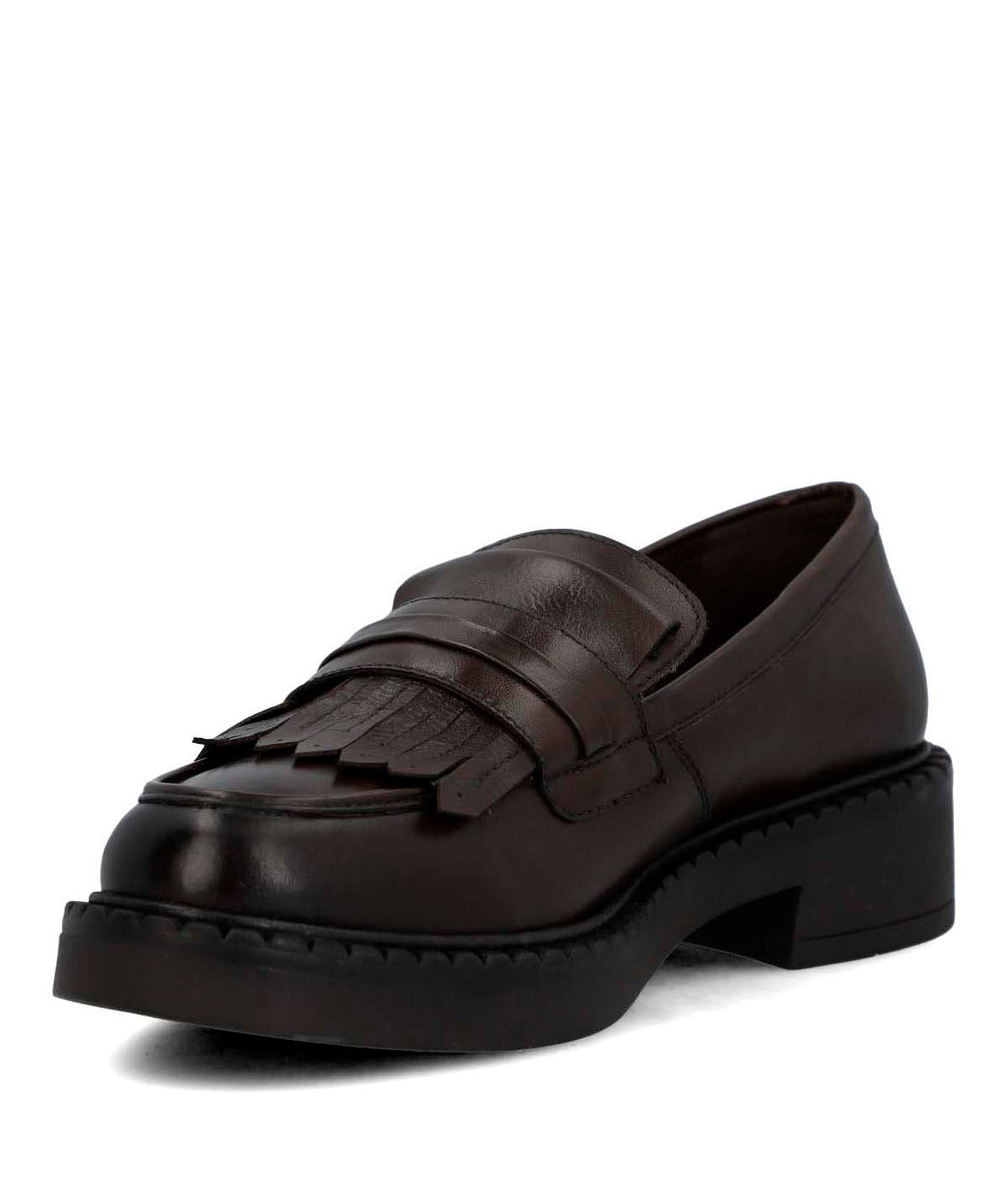 Mocasin Cuero Mujer Flipy Café