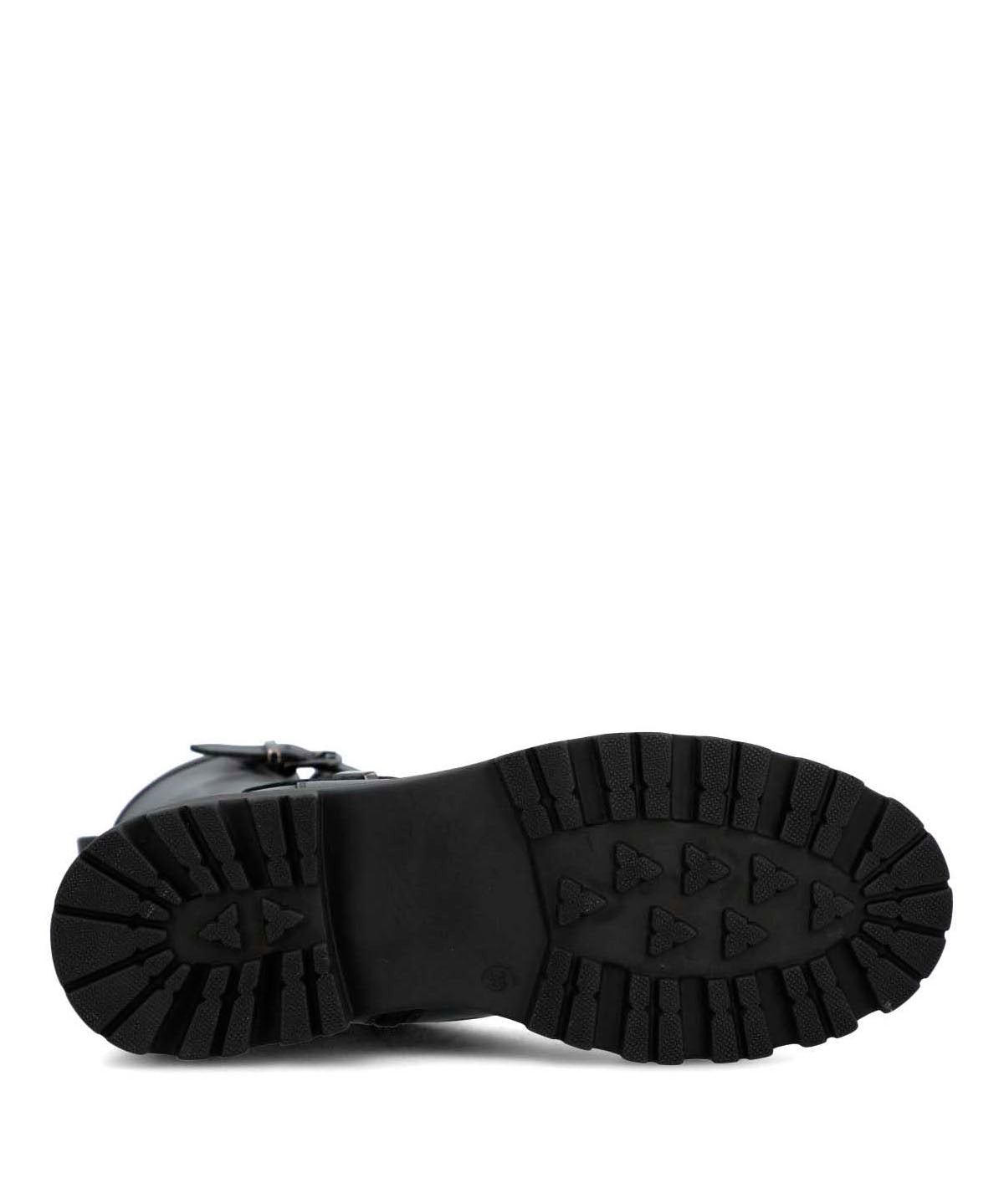 Botin Cuero Mujer Bunda Negro