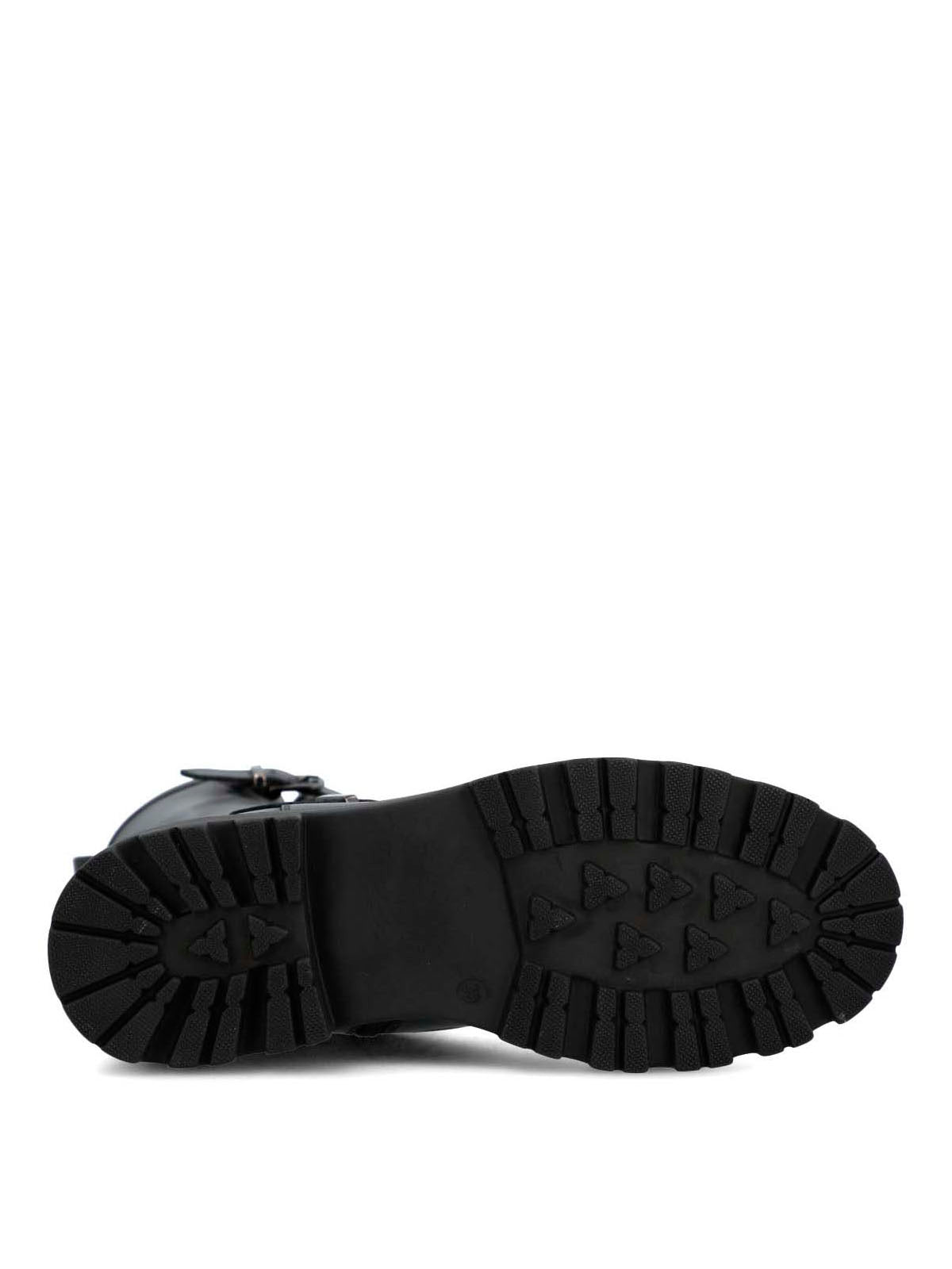 Botin Cuero Mujer Bunda Negro