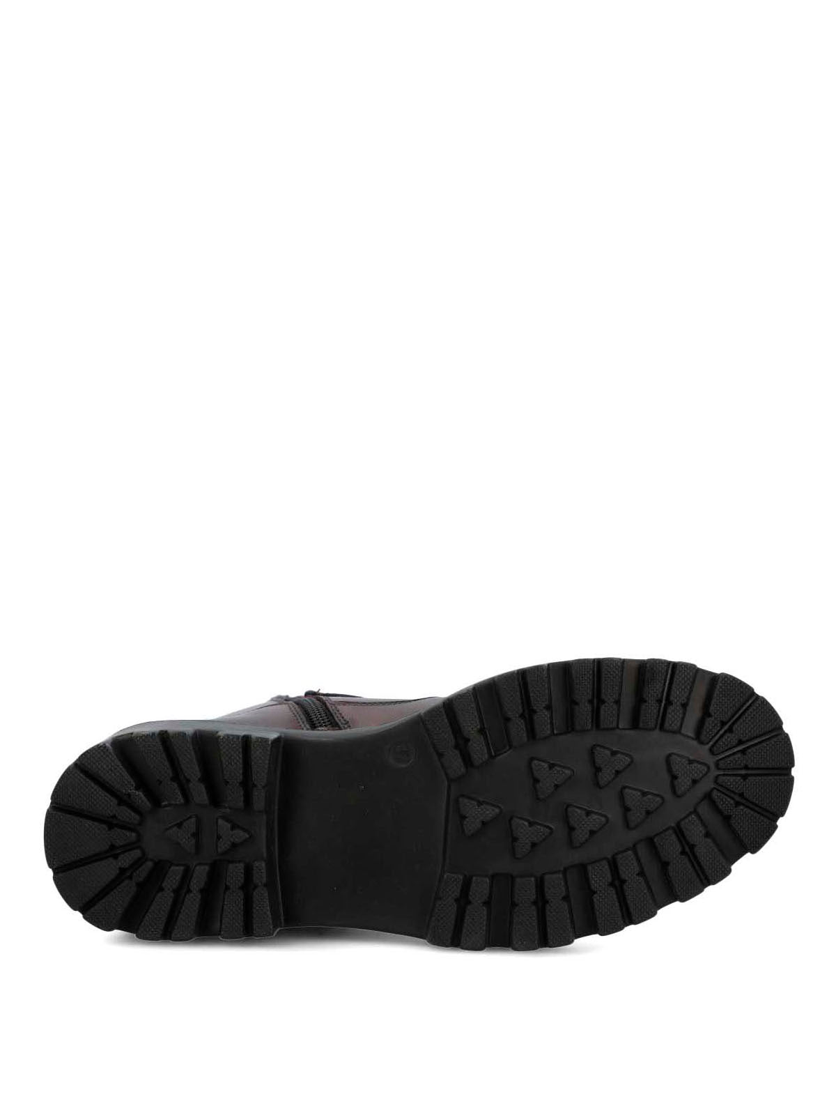 Botin Cuero Mujer Bunda Burdeo