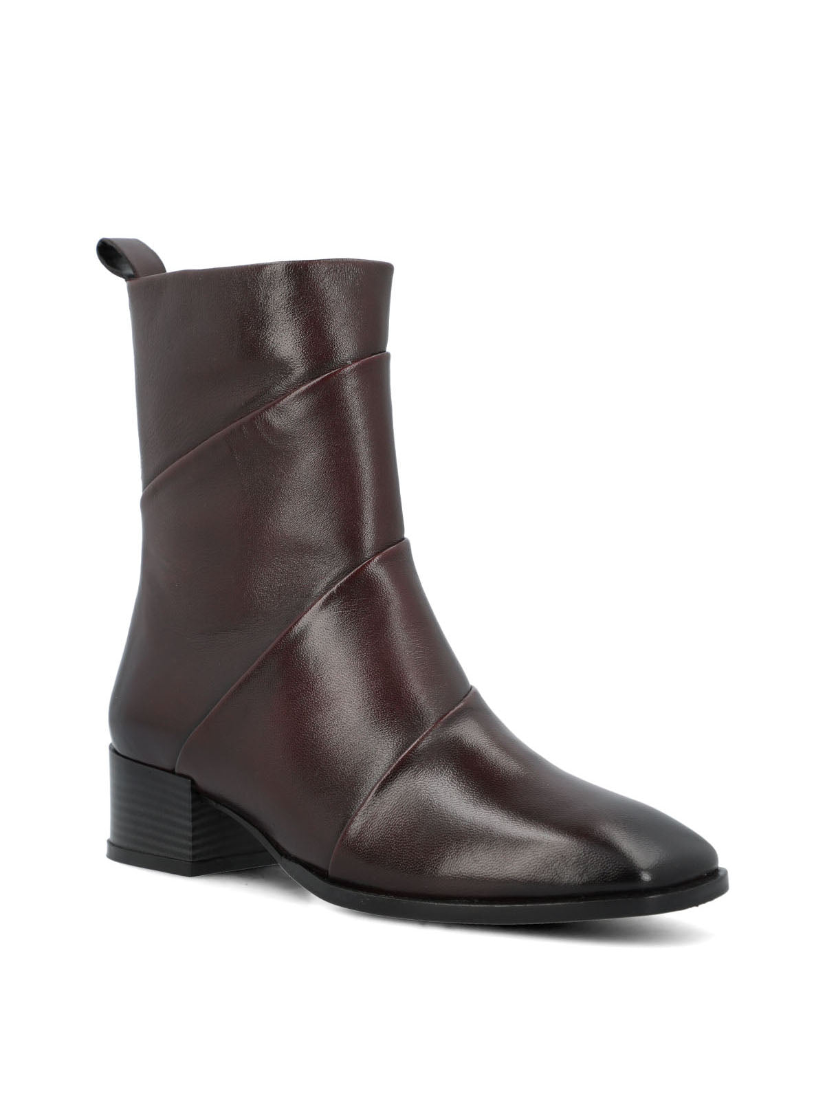 Botin Cuero Mujer Ivvy Ii Burdeo