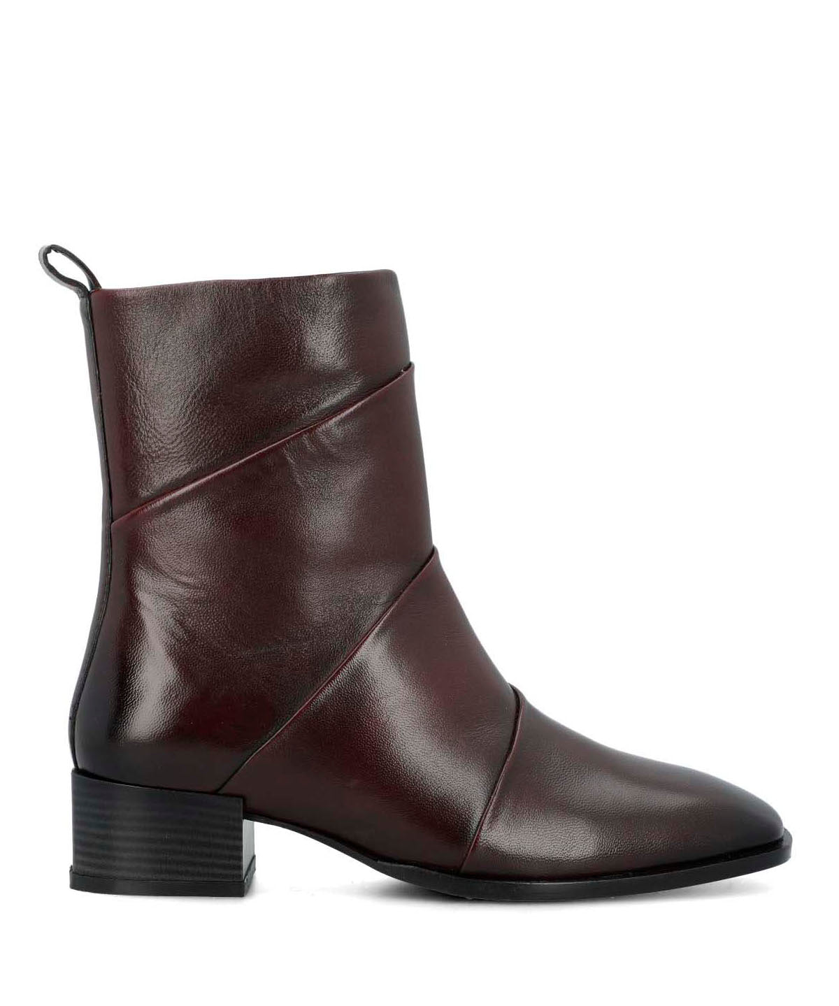 Botin Cuero Mujer Ivvy Ii Burdeo