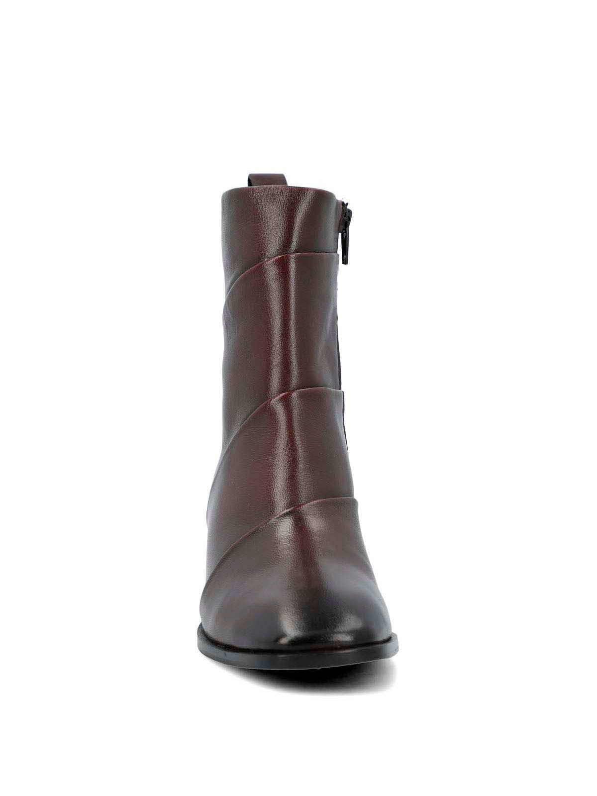 Botin Cuero Mujer Ivvy Ii Burdeo