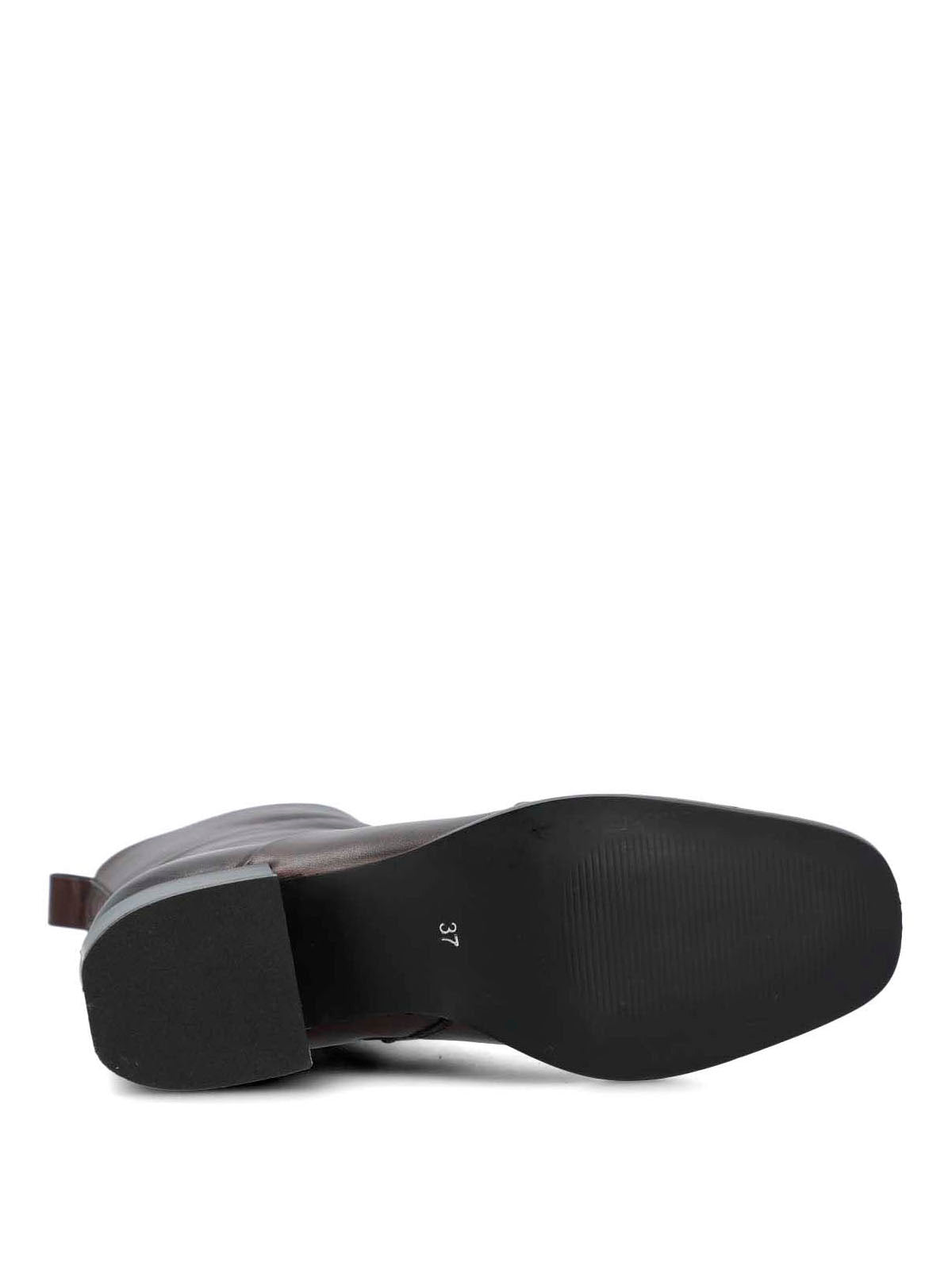 Botin Cuero Mujer Ivvy Ii Burdeo